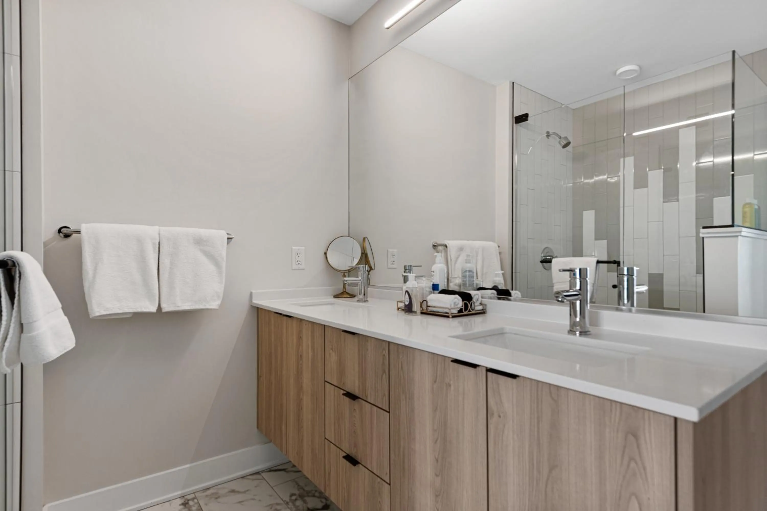 Bathroom in Avra Stylish Apartments Prime West Loop Location Near Union Park