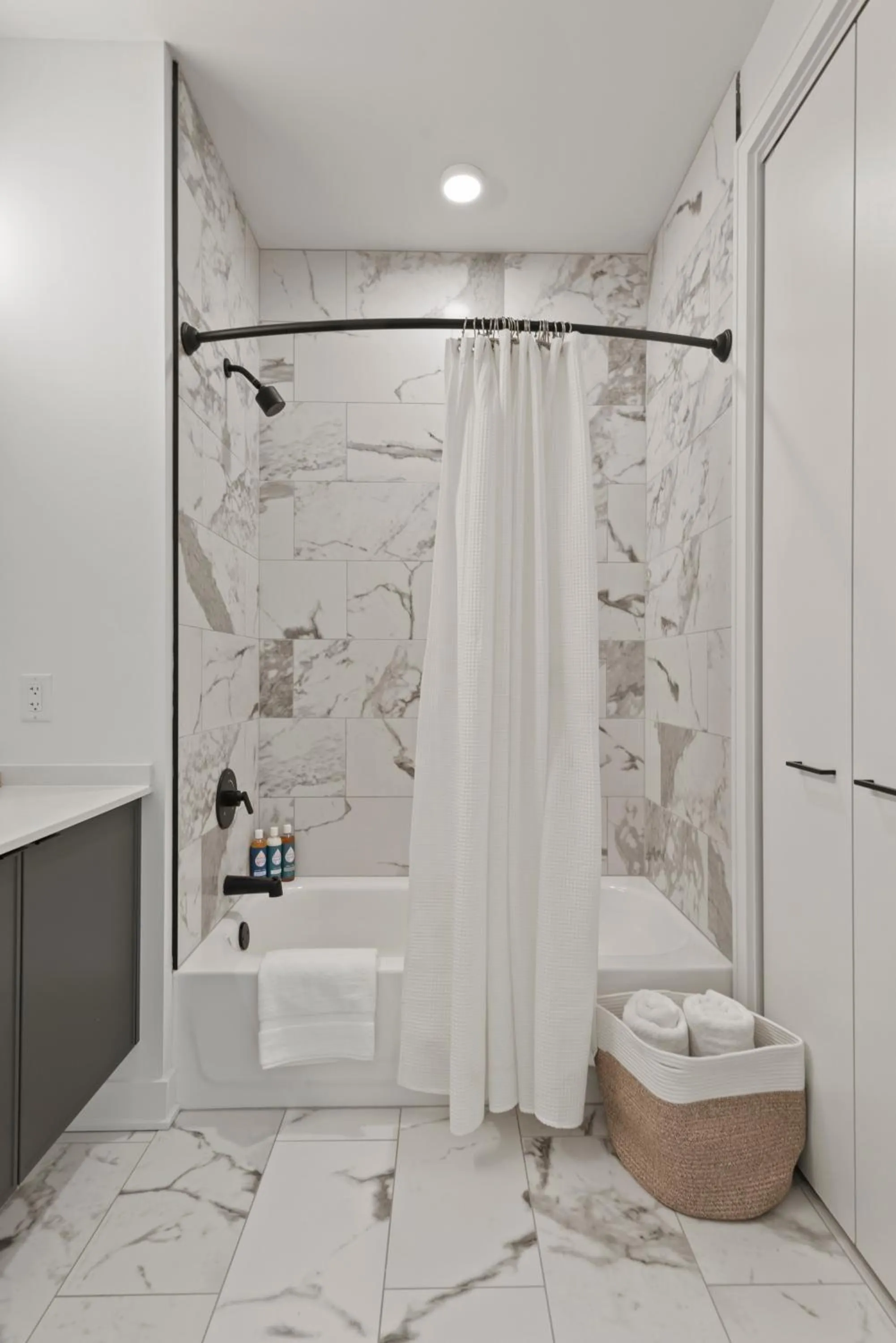 Shower in Avra Stylish Apartments Prime West Loop Location Near Union Park