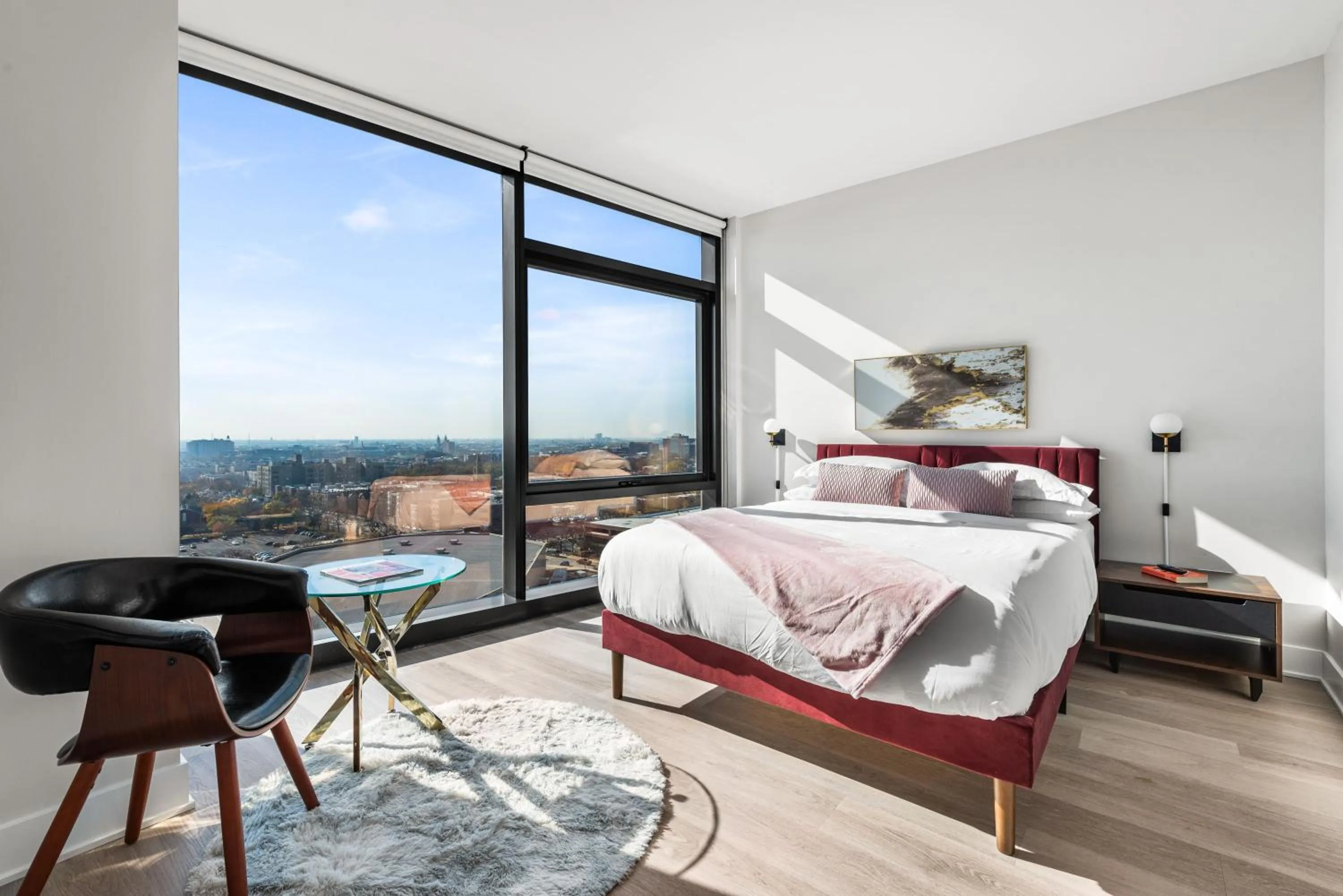 Bedroom, Bed in Avra Stylish Apartments Prime West Loop Location Near Union Park