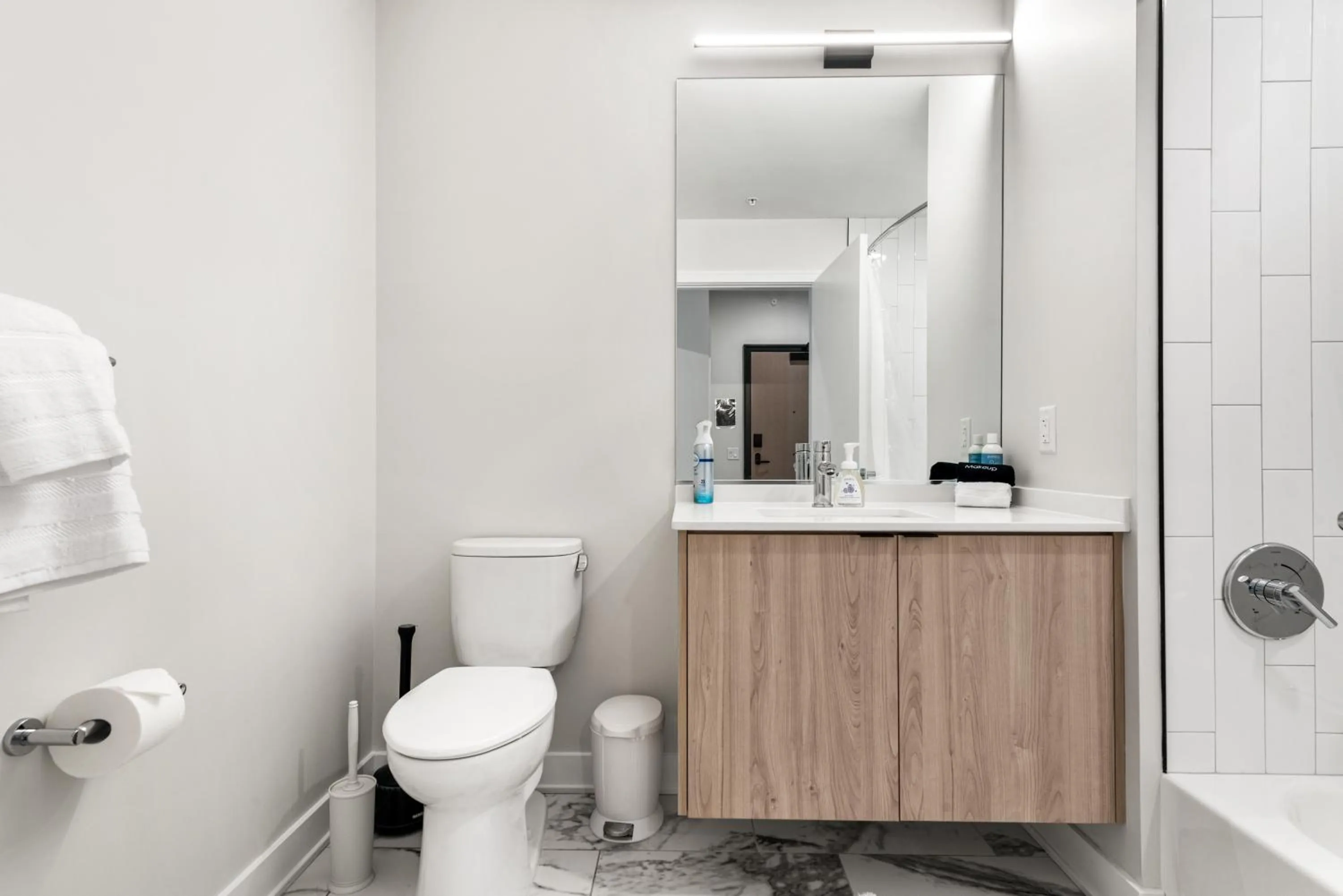 Shower in Avra Stylish Apartments Prime West Loop Location Near Union Park