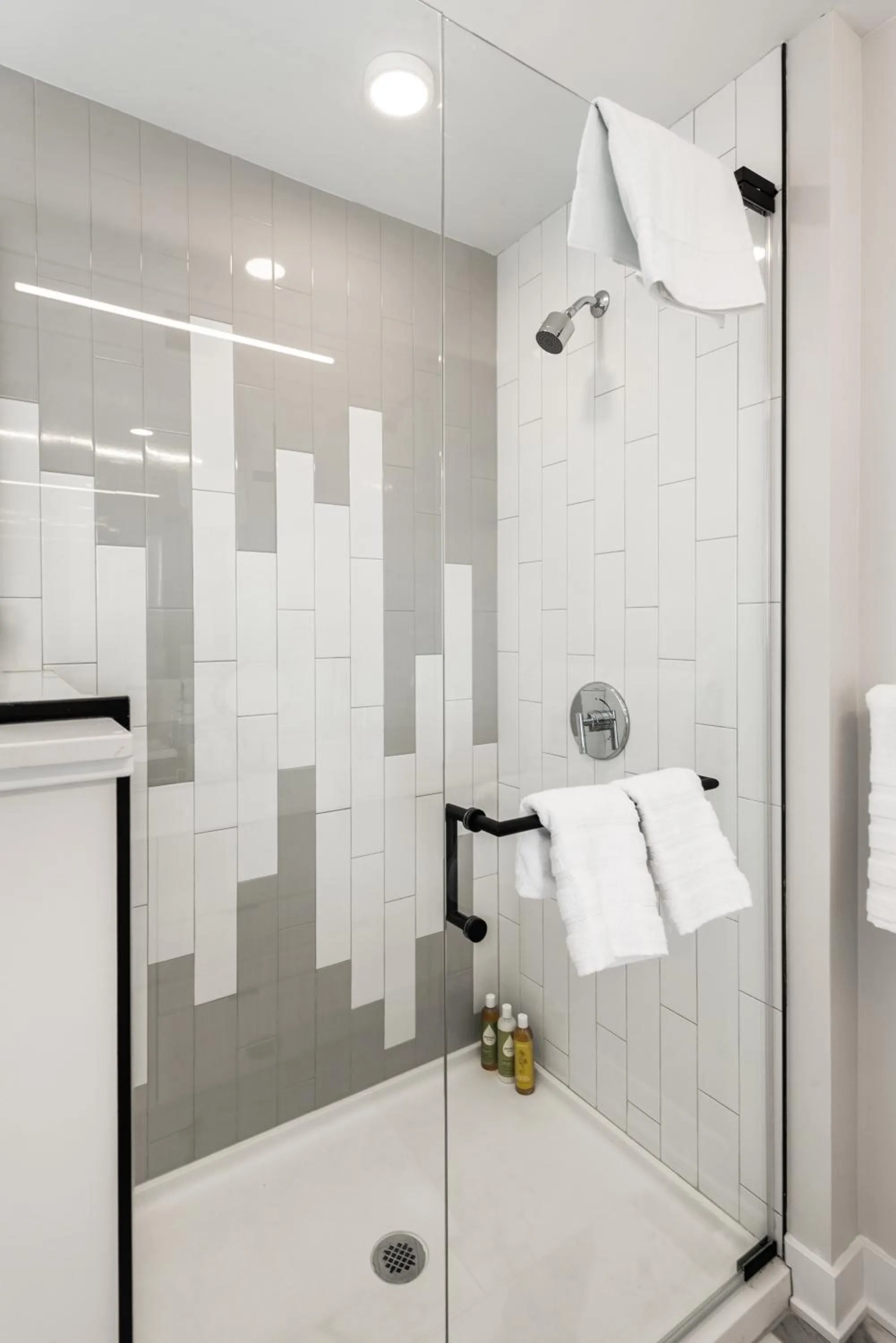 Shower in Avra Stylish Apartments Prime West Loop Location Near Union Park
