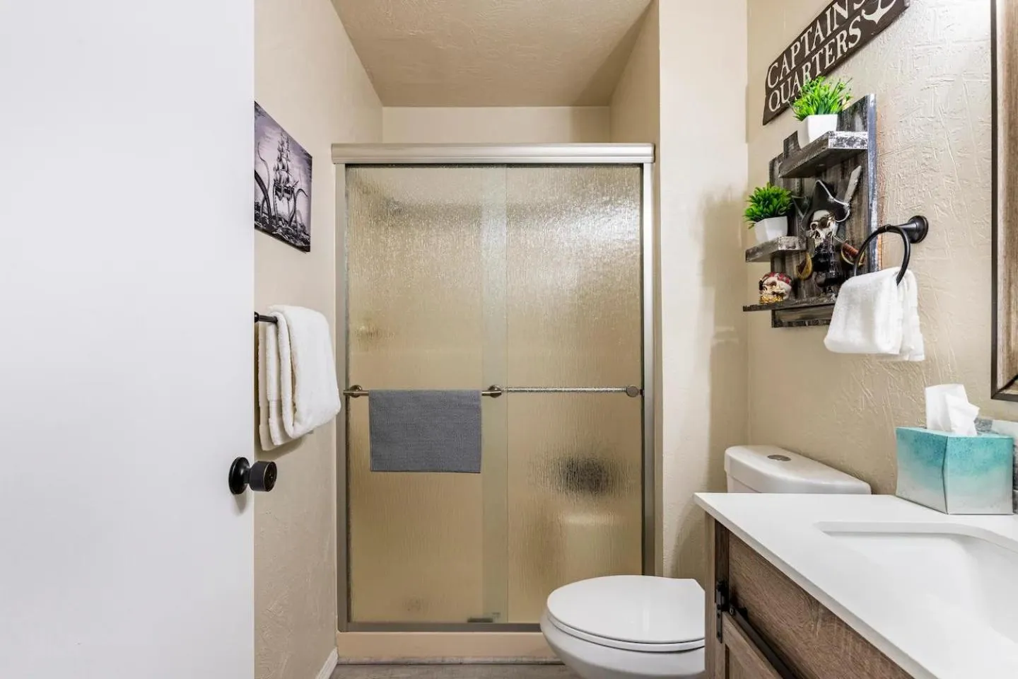 Shower in Sand Dollar Haven at Seaside Beach Club Unit 306