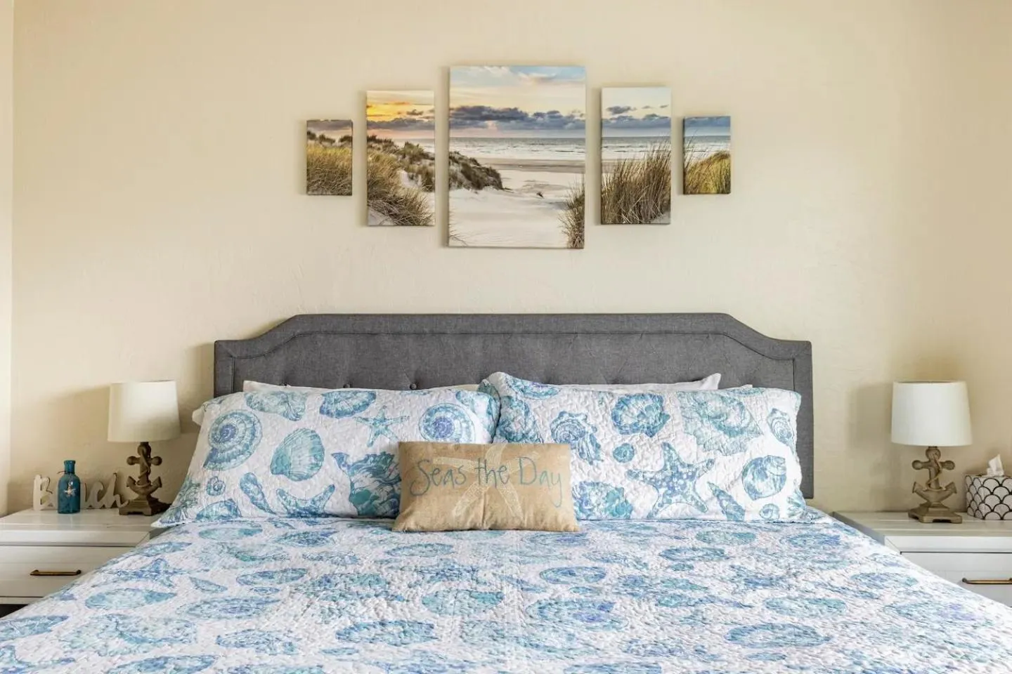 Bed in Sand Dollar Haven at Seaside Beach Club Unit 306