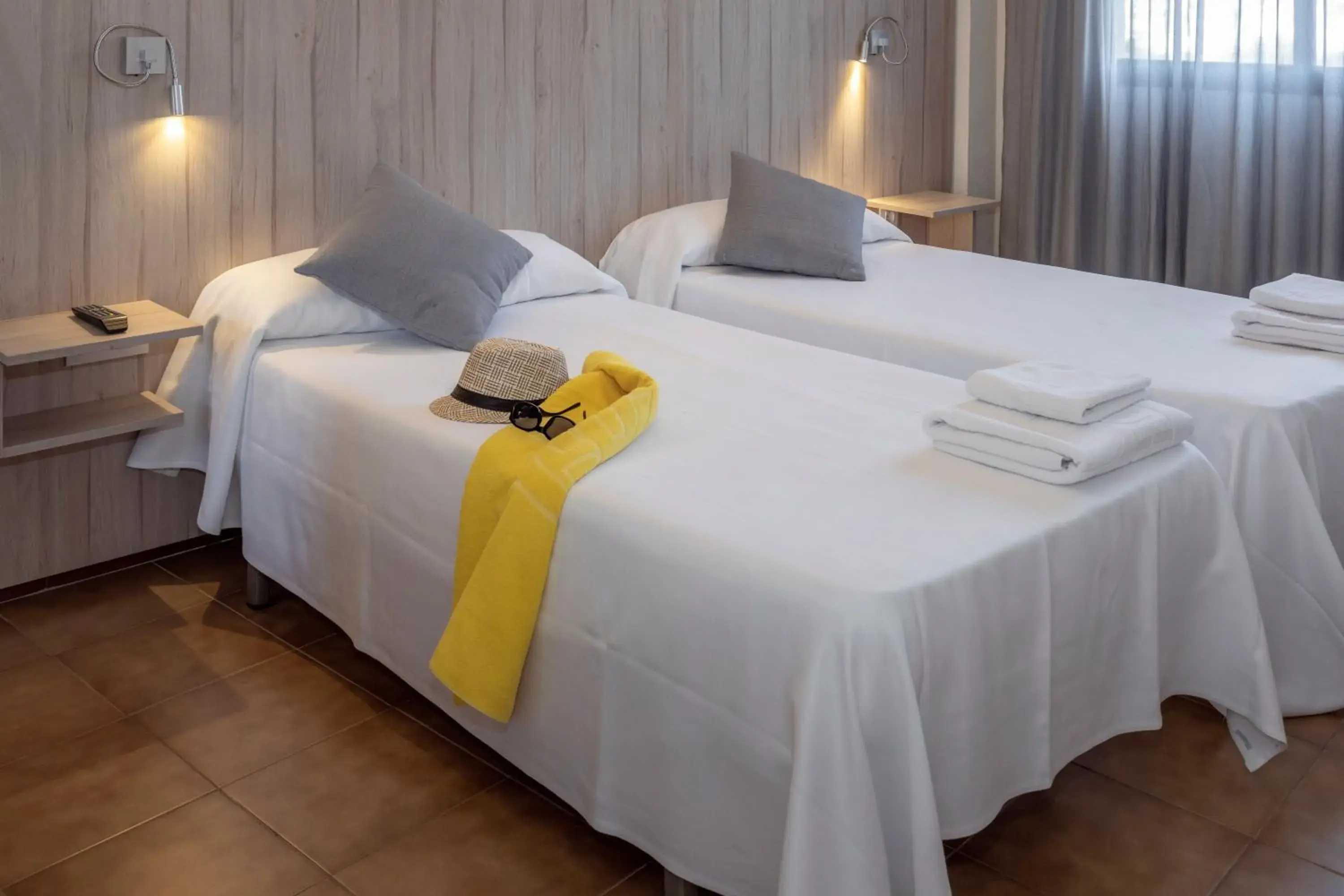 Bedroom, Bed in GHT Aparthotel Tossa Park Bedroom, Bed in GHT Aparthotel Tossa Park