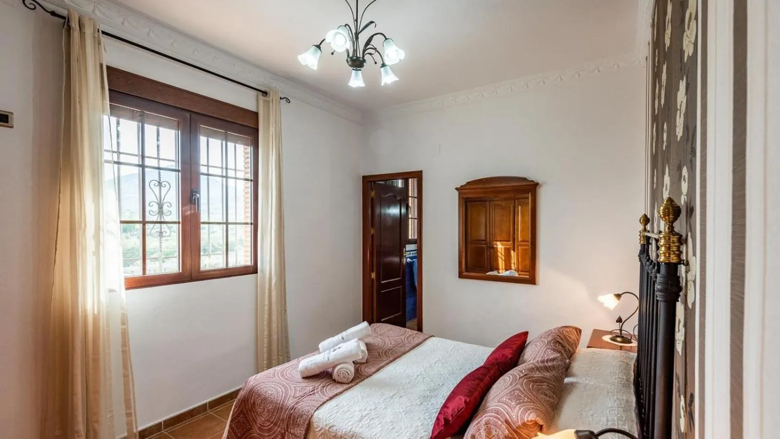 Bedroom, Bed in La Villa del Lago Iznájar by Ruralidays