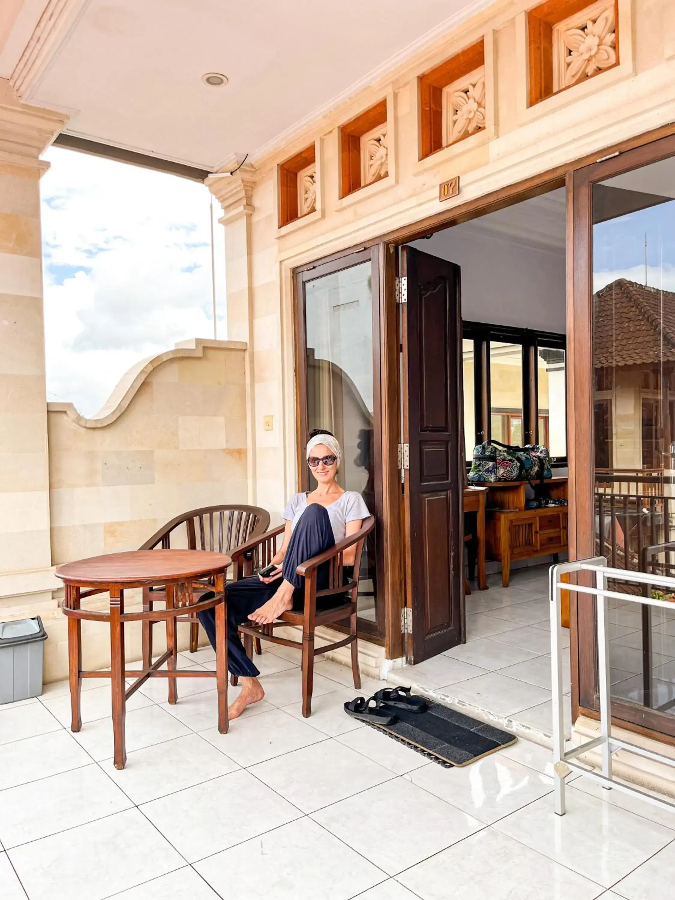 Balcony/Terrace in The Donno ubud Guest house Balcony/Terrace in The Donno ubud Guest house