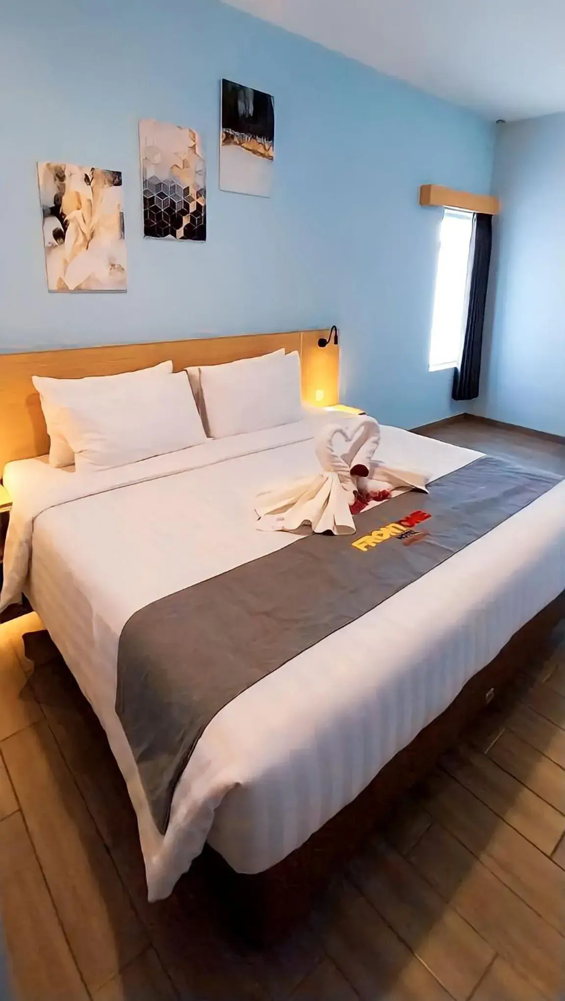 Bed in Front One Hotel Pasir Koja Bandung Bed in Front One Hotel Pasir Koja Bandung