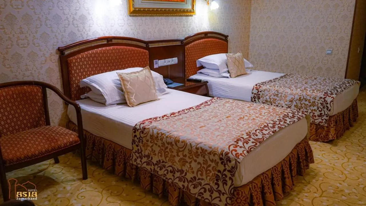 Bed in Hotel Asia Samarkand