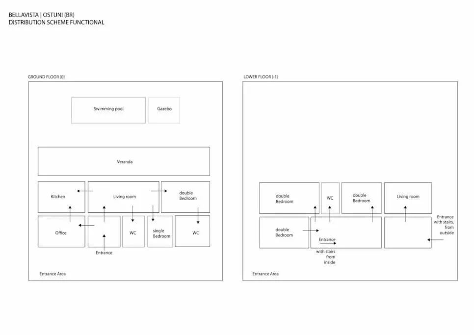 Floor plan in Villa Bellavista by Raro Villas