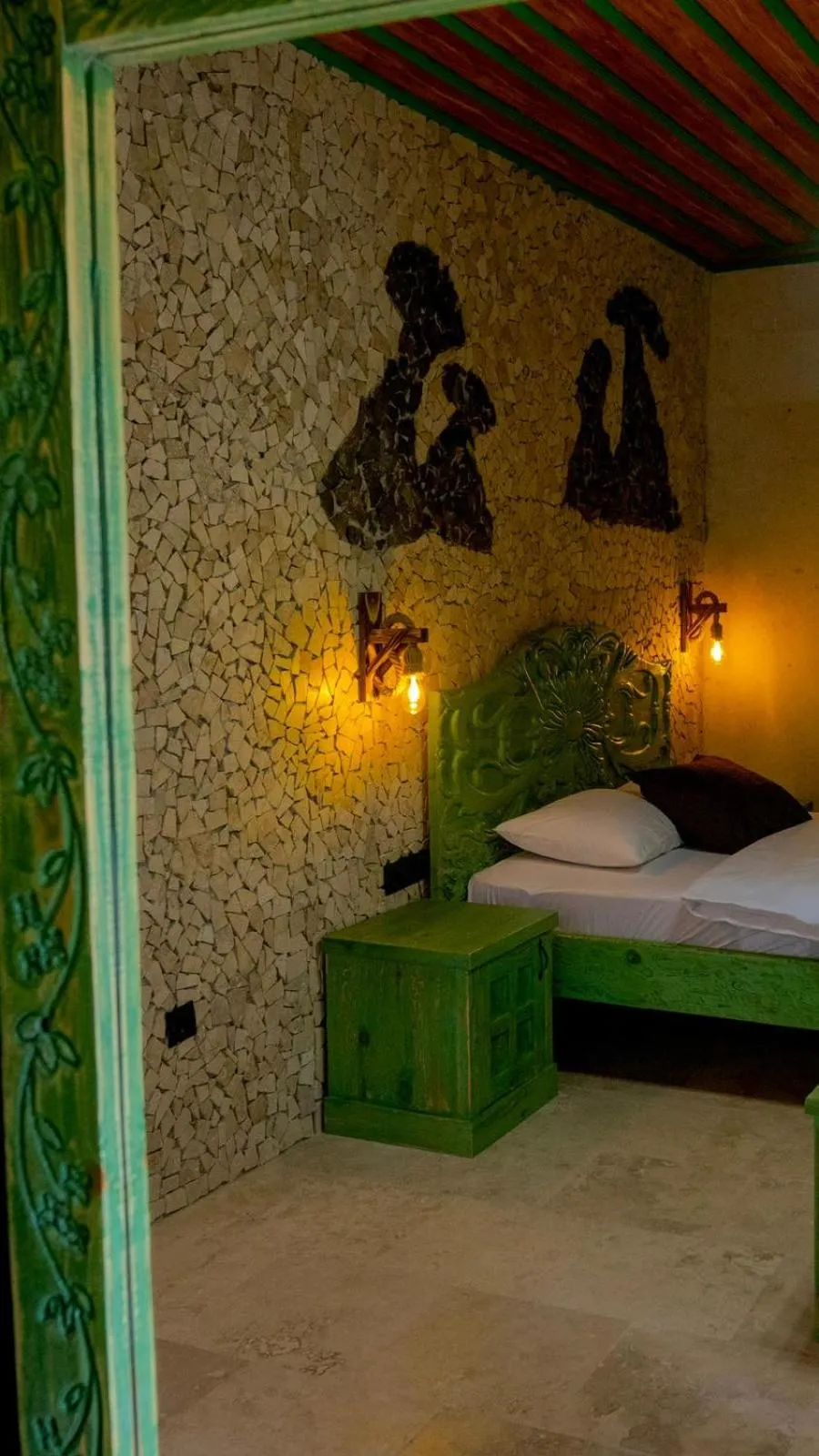 Bed in Gemosa Cappadocia Hotel