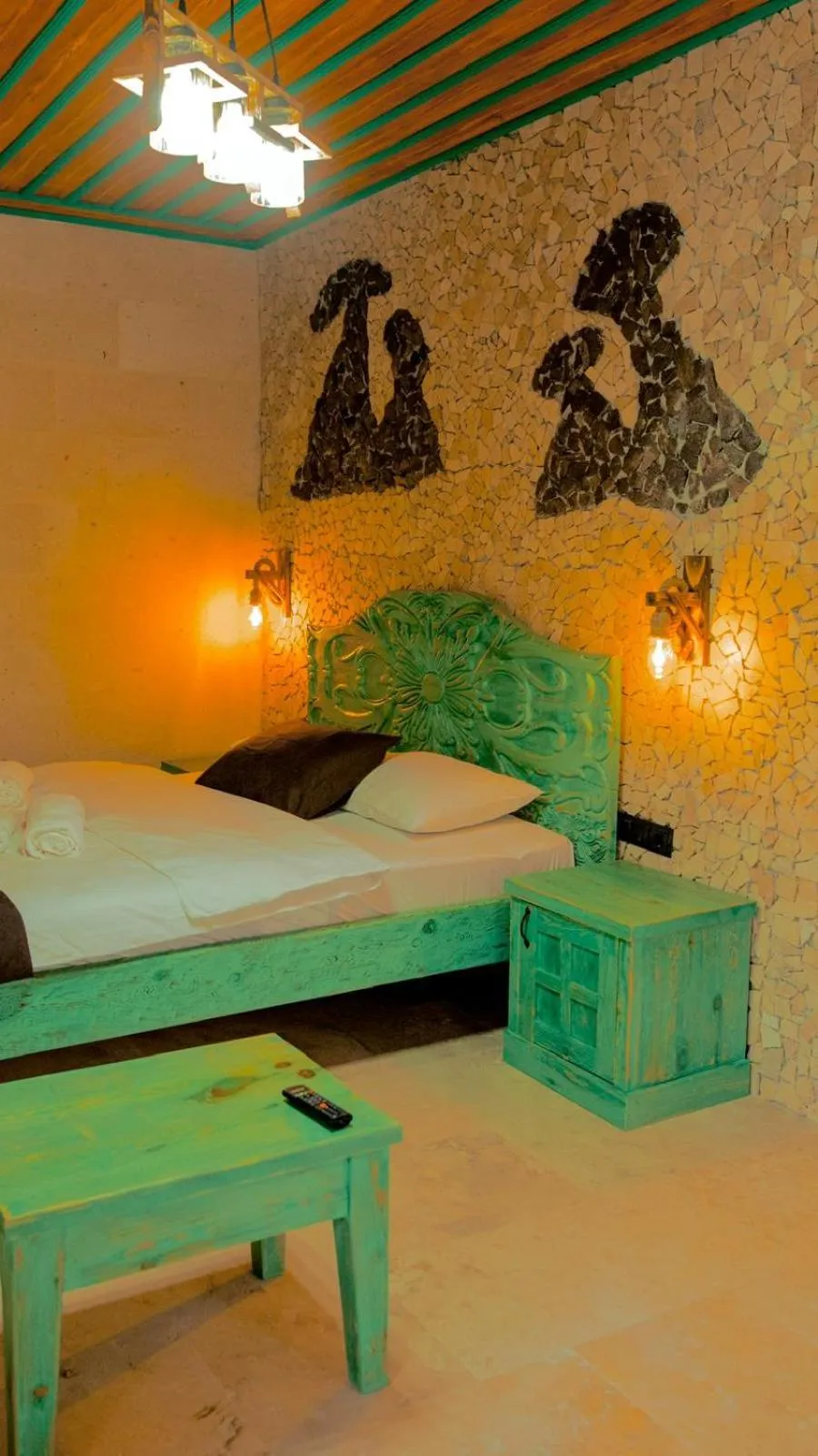 Bed in Gemosa Cappadocia Hotel