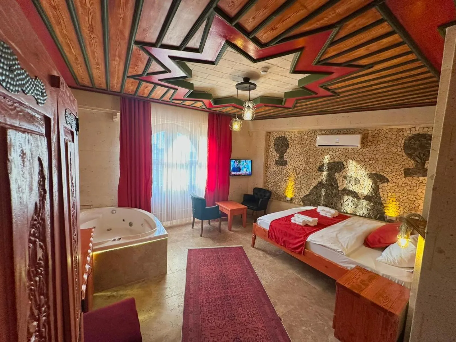 Bed in Gemosa Cappadocia Hotel