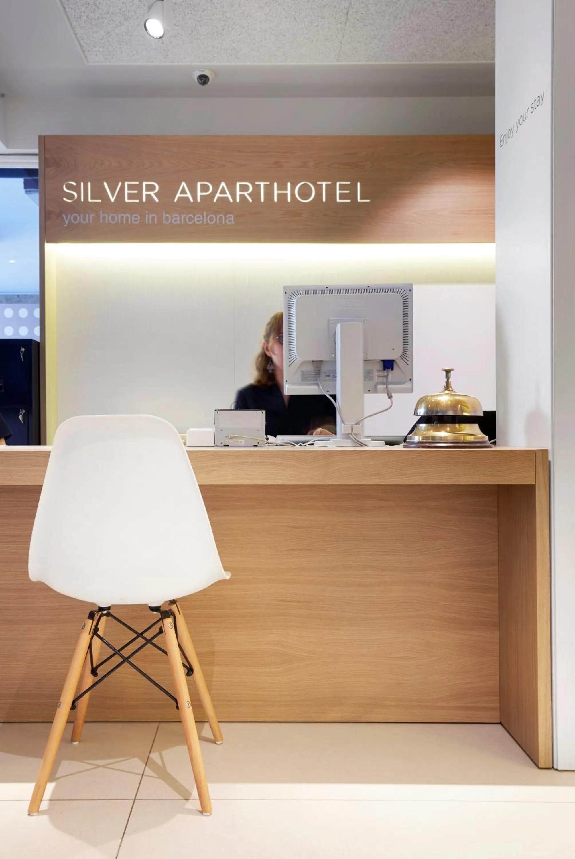 Lobby or reception in Aparthotel Silver