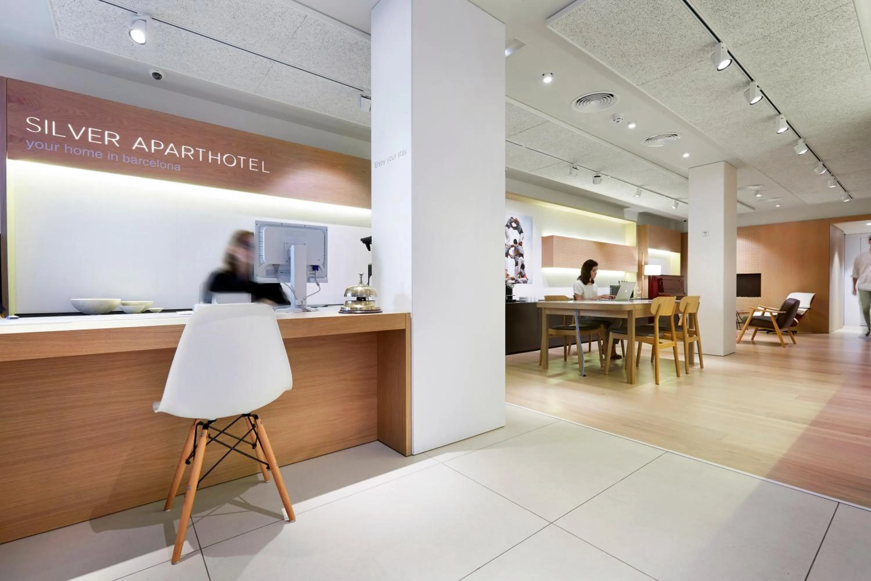 Lobby or reception in Aparthotel Silver