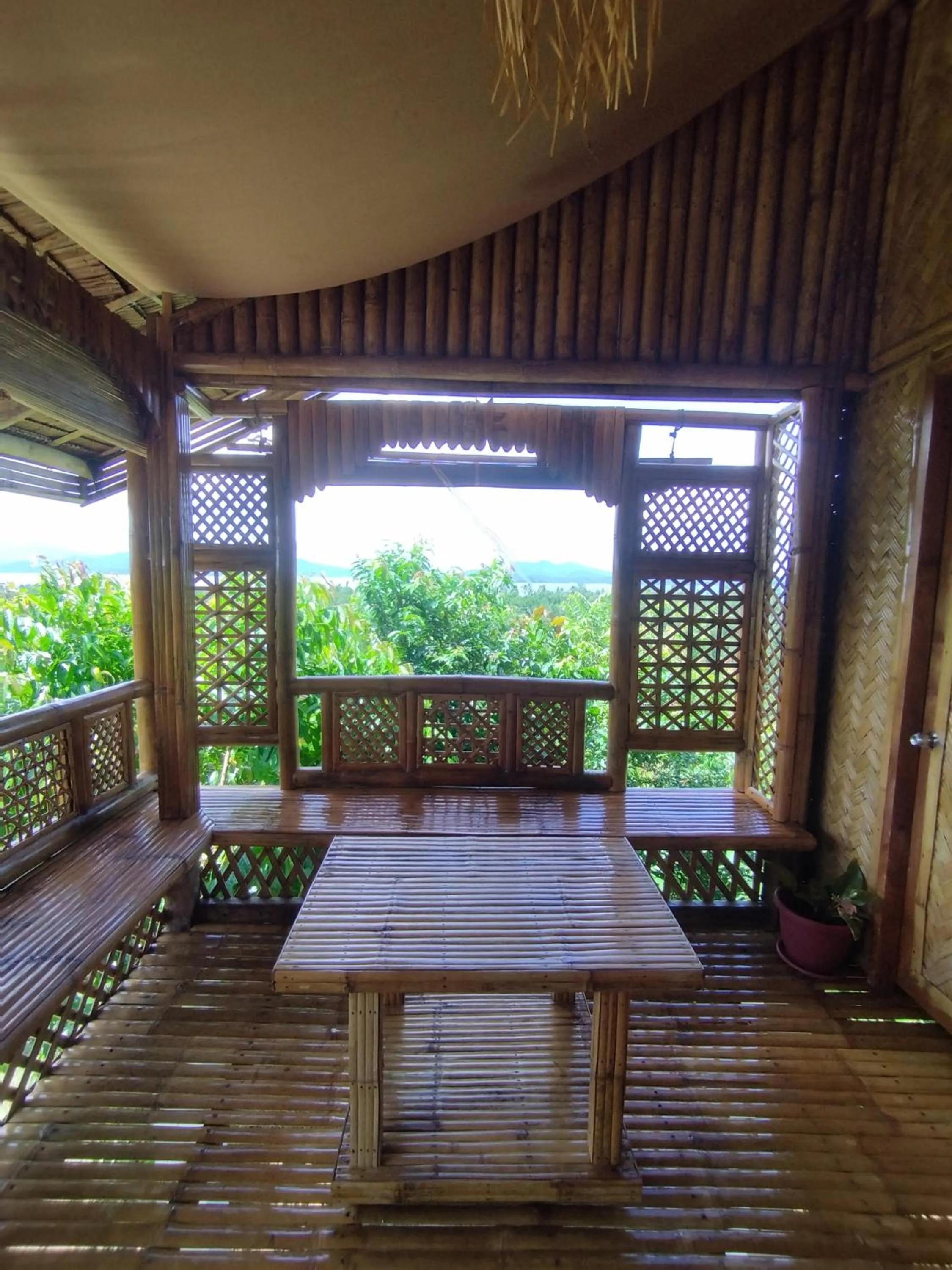 Patio in Ocean Green Eco Lodge