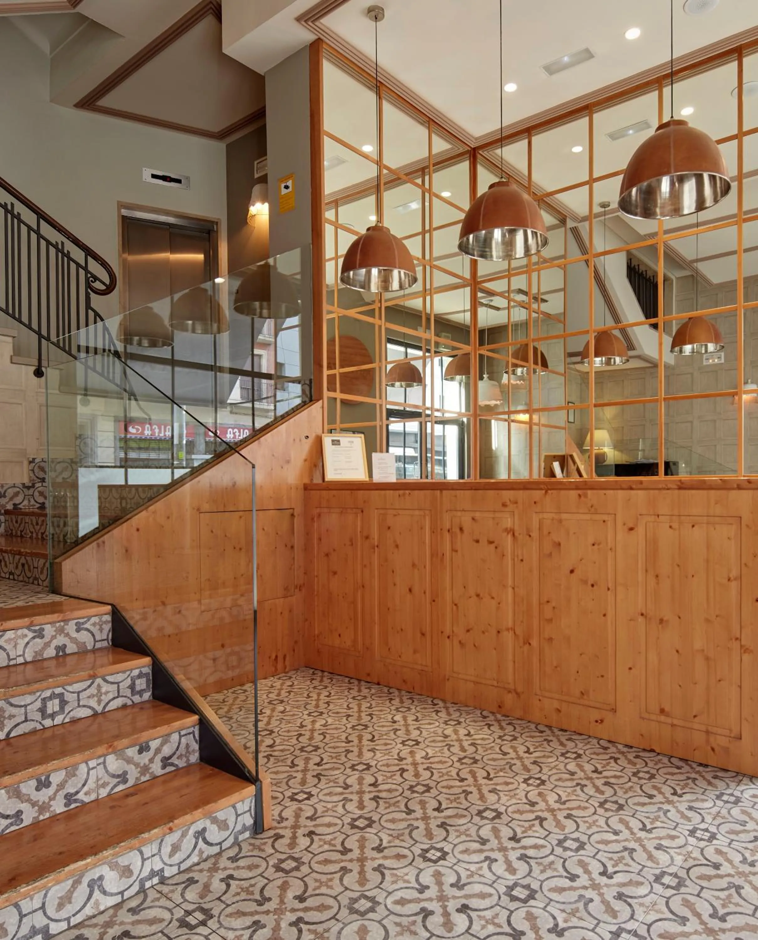 Lobby or reception in Hotel Avenida