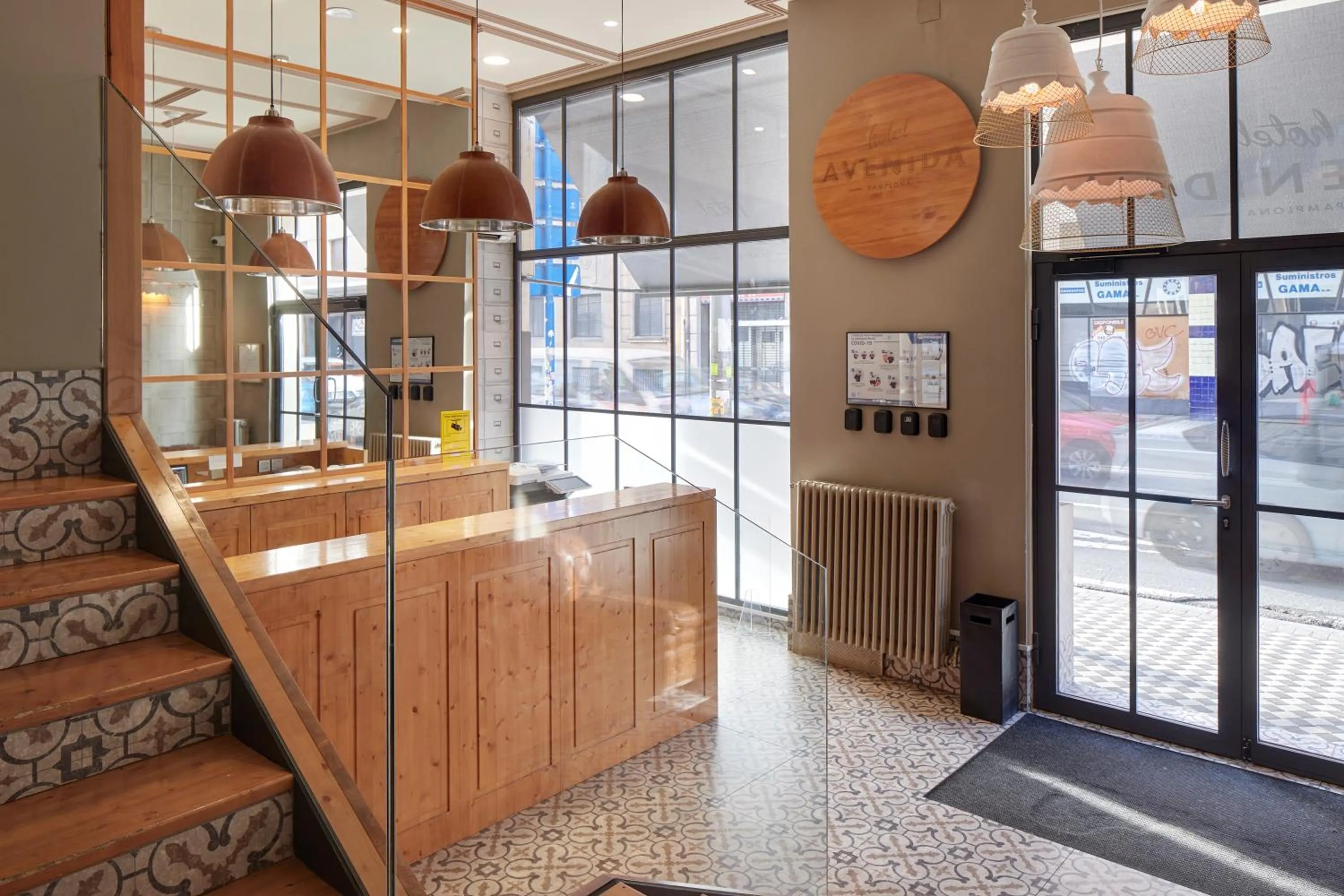 Lobby or reception in Hotel Avenida