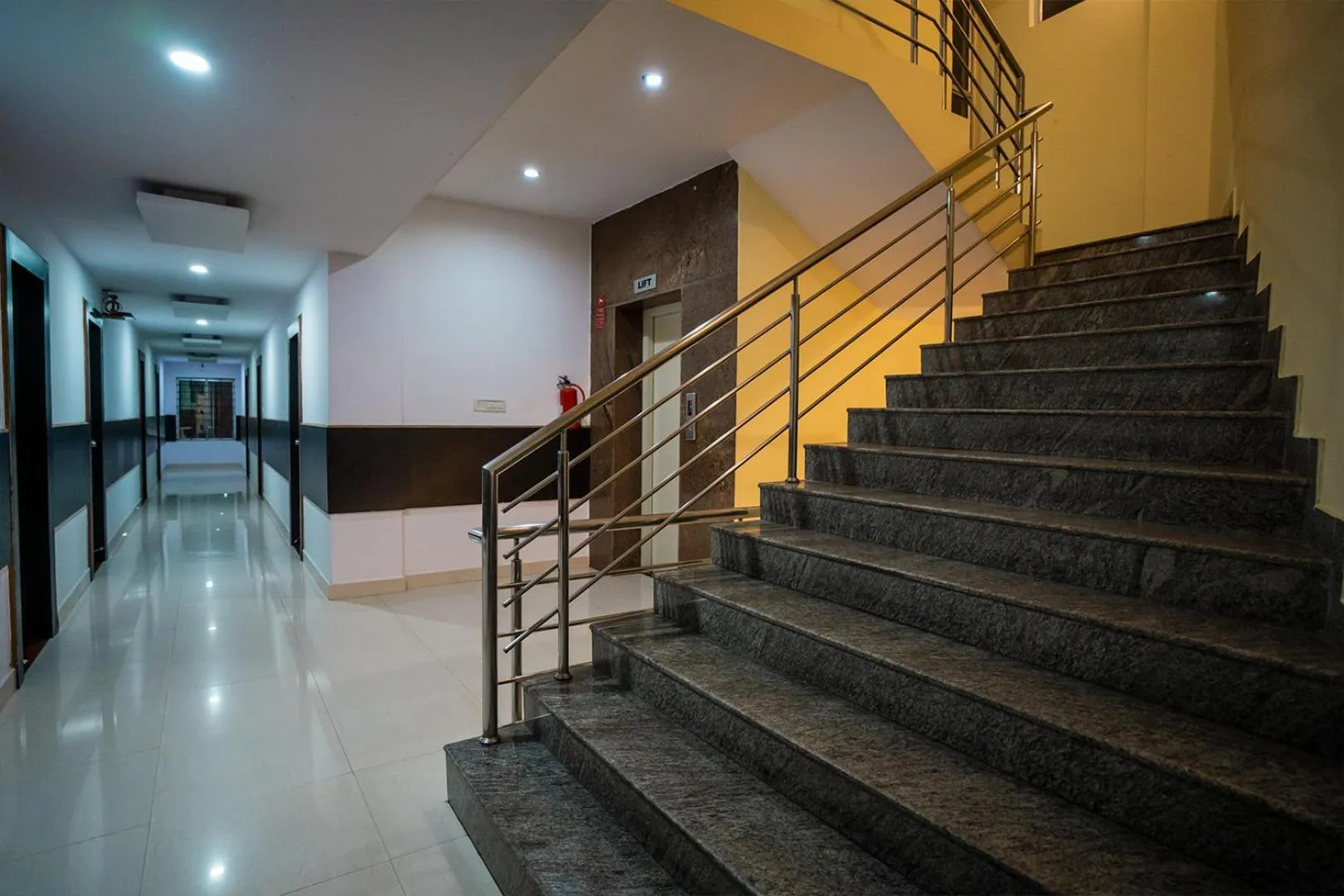 Text overlay in HOTEL PRAKAASH COMFORTS