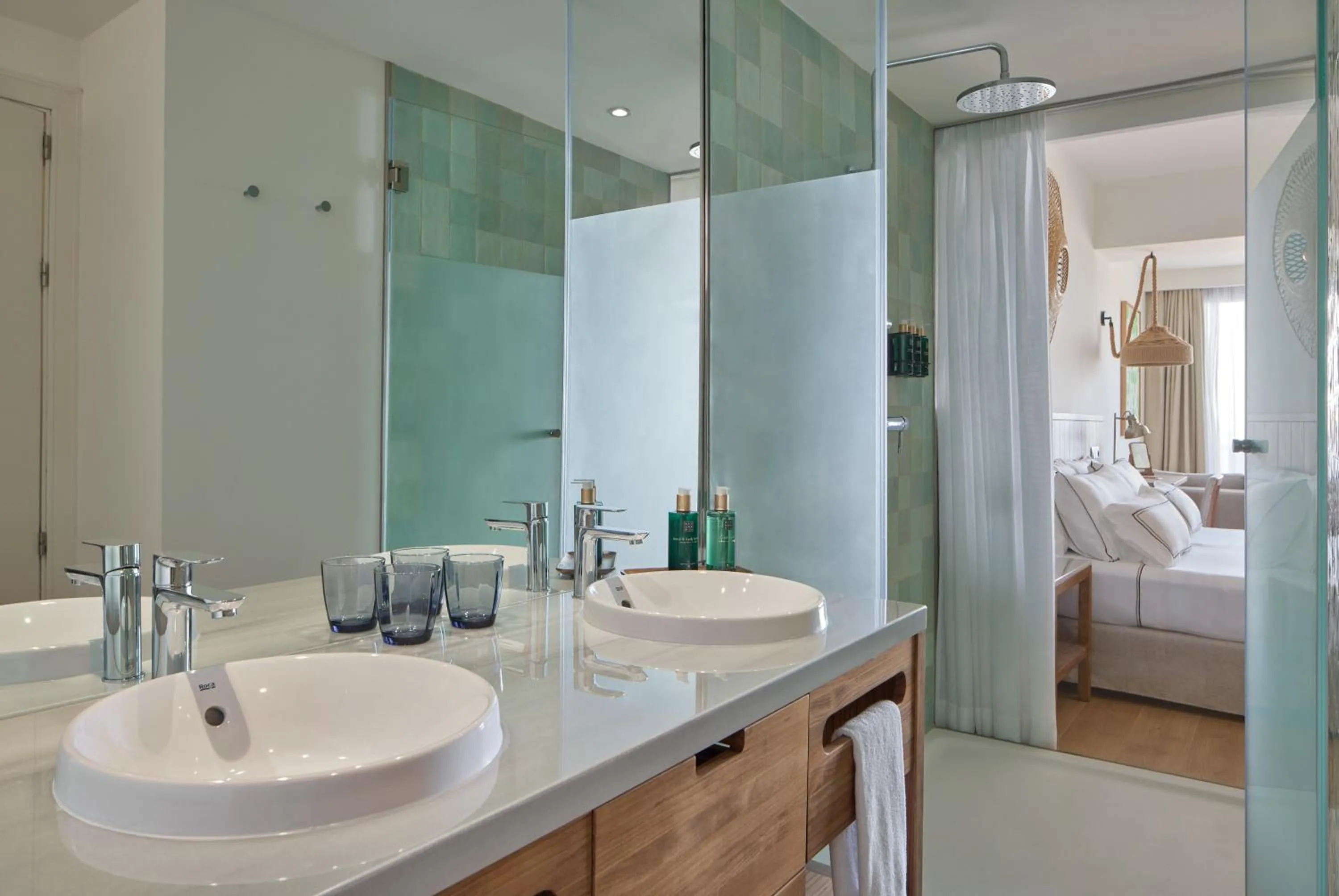 Bathroom, Bed in Melia Ibiza - Adults Only
