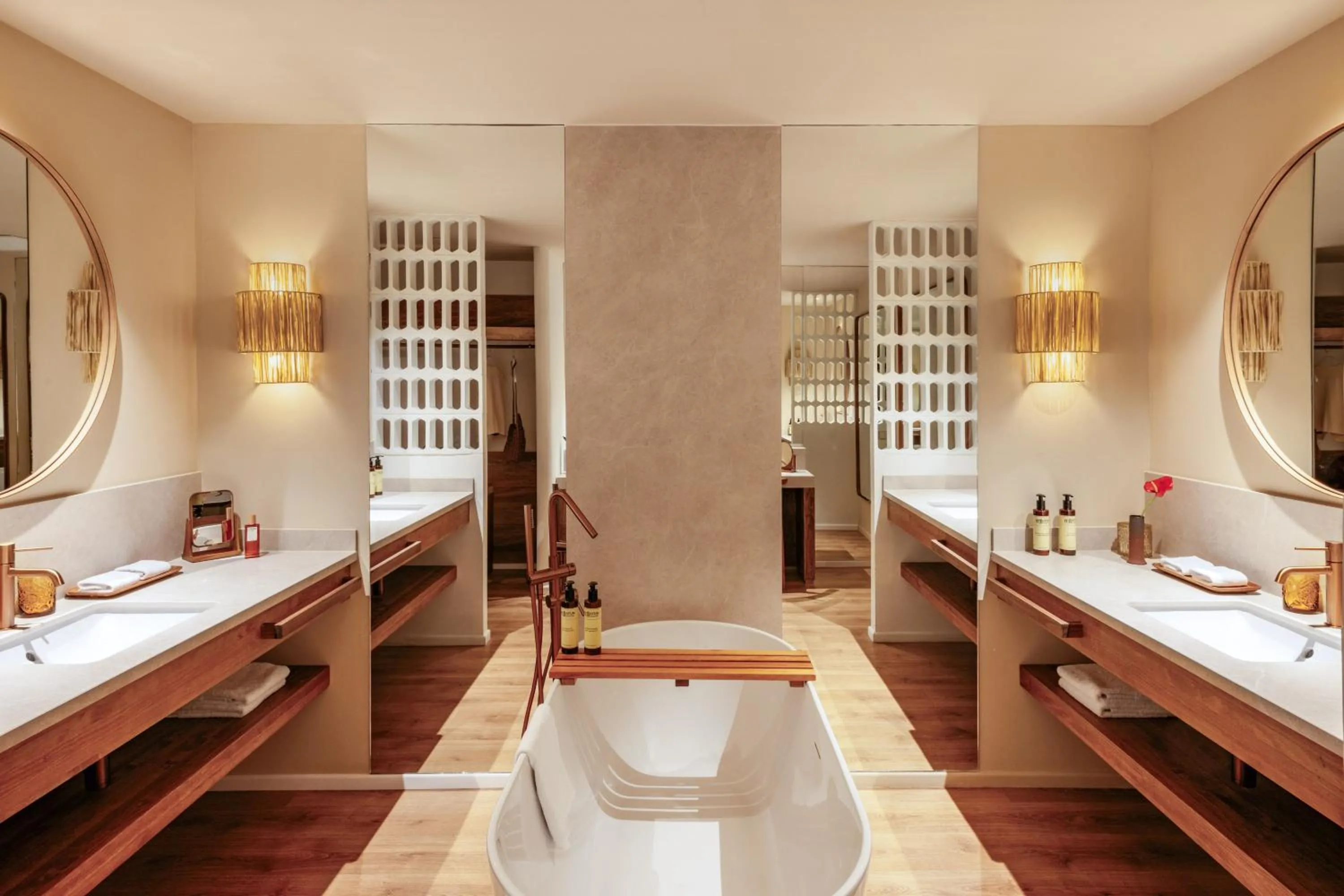 Bathroom, Bed in ME Ibiza - The Leading Hotels of the World