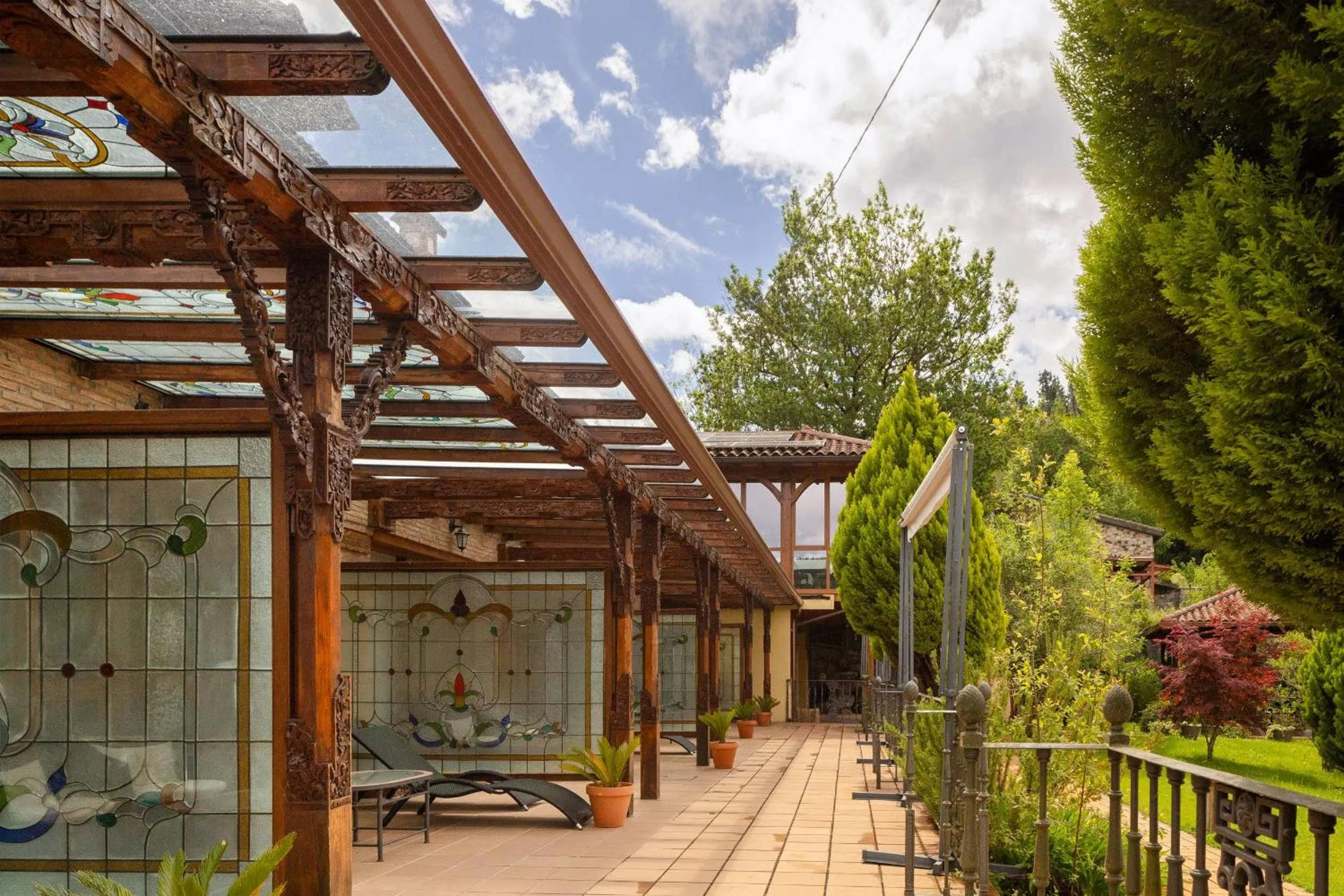 Garden in Hotel & Spa Etxegana