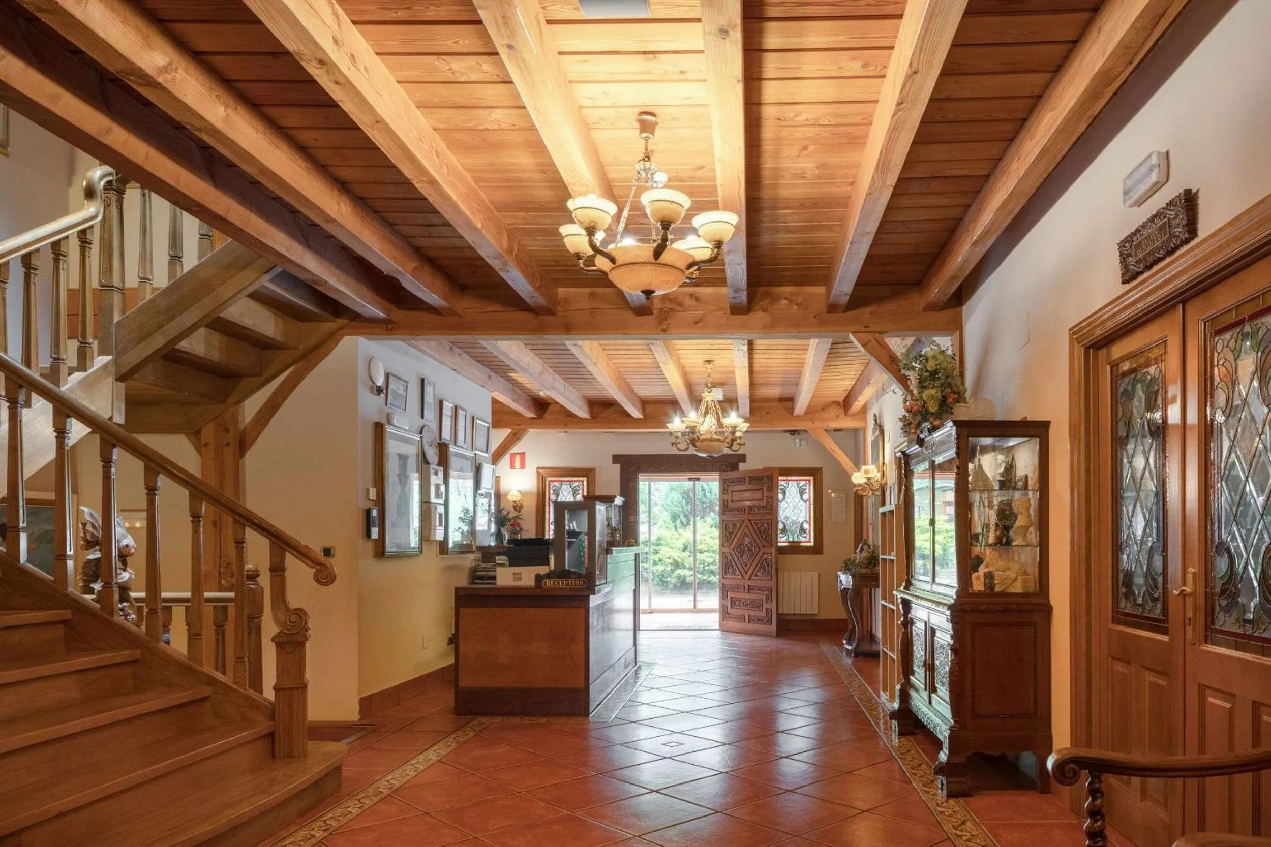 Lobby or reception in Hotel & Spa Etxegana