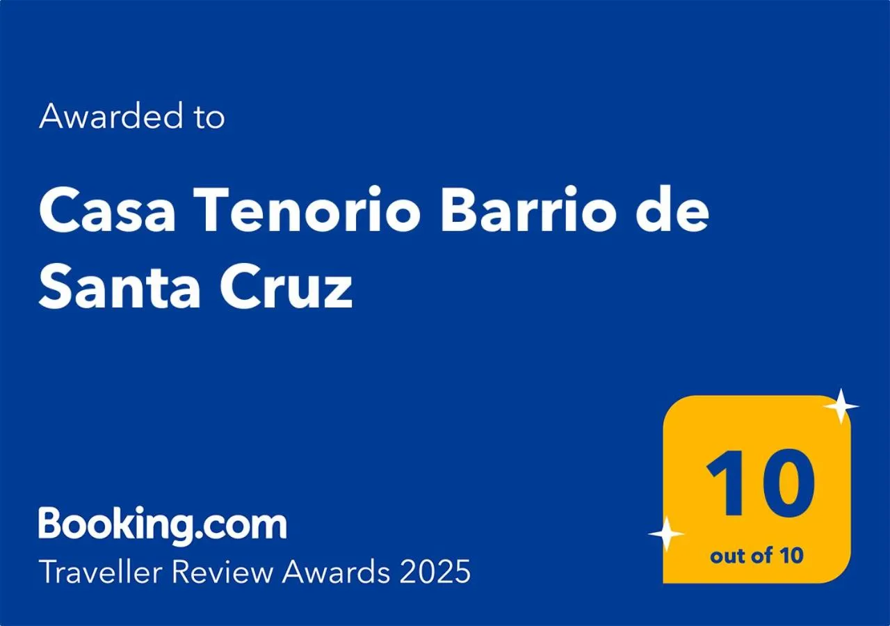 Certificate/Award in Casa Tenorio Barrio de Santa Cruz