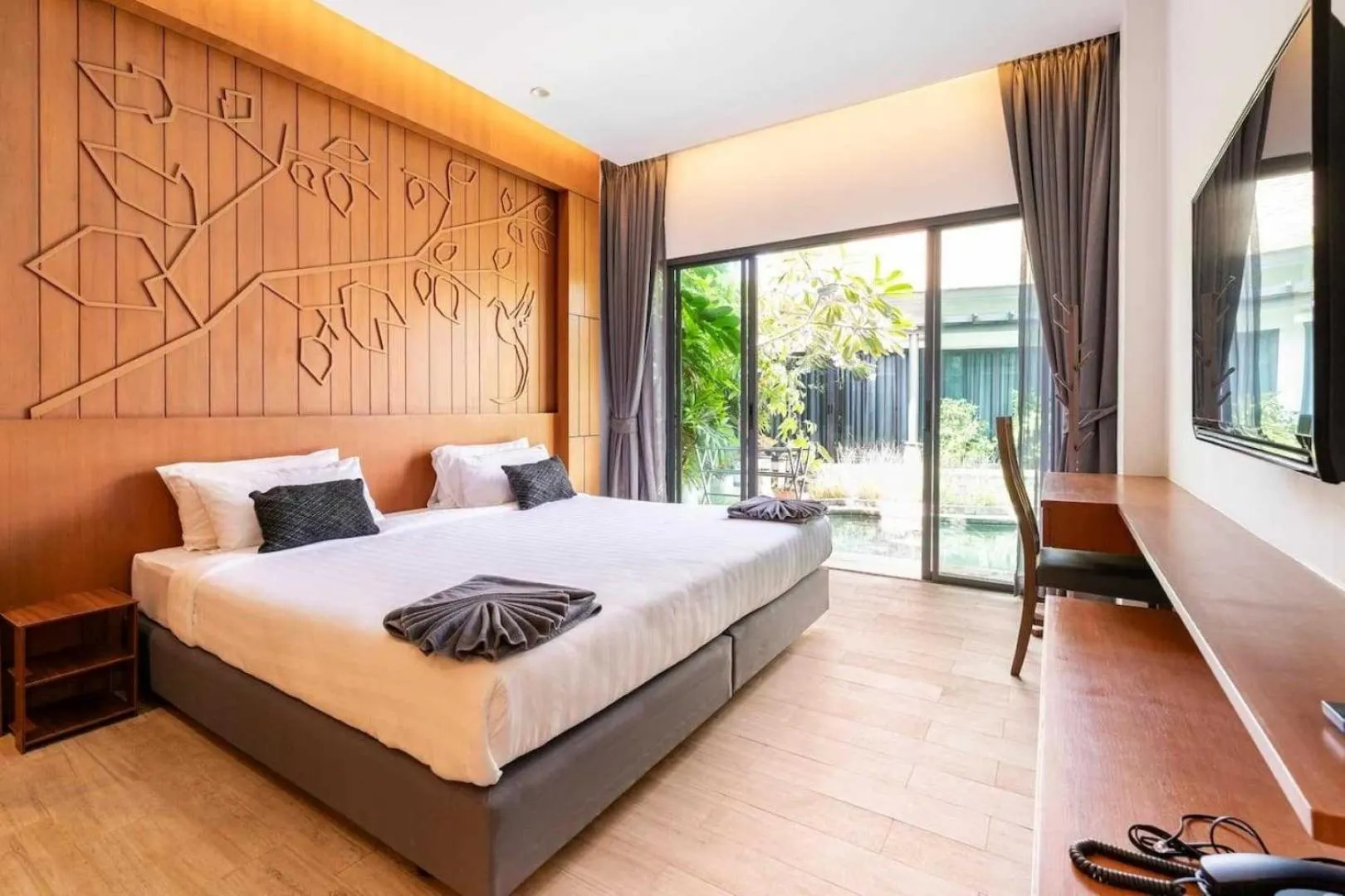 Bed in Tajh Pool Villas