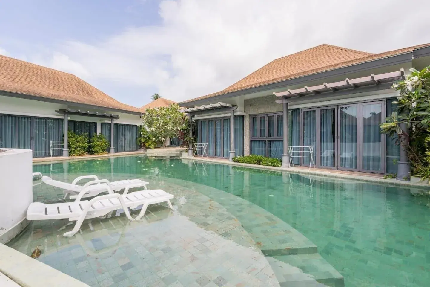 Pool view in Tajh Pool Villas Pool view in Tajh Pool Villas