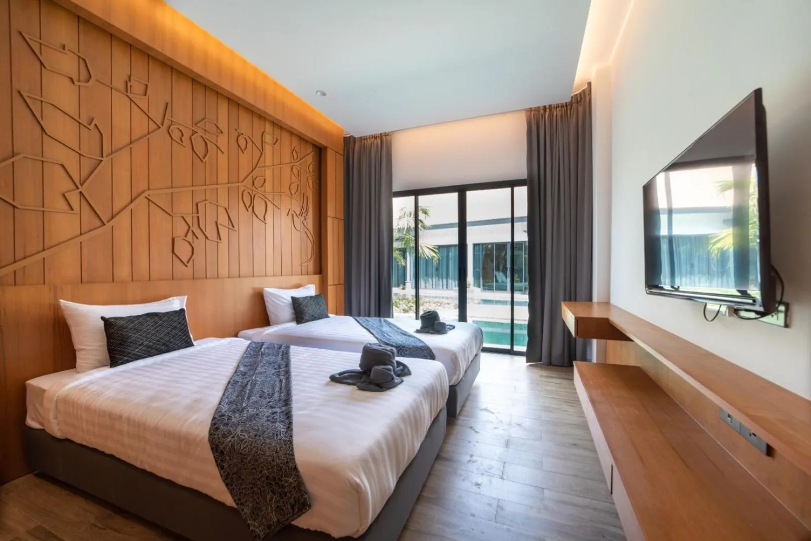 Bed in Tajh Pool Villas