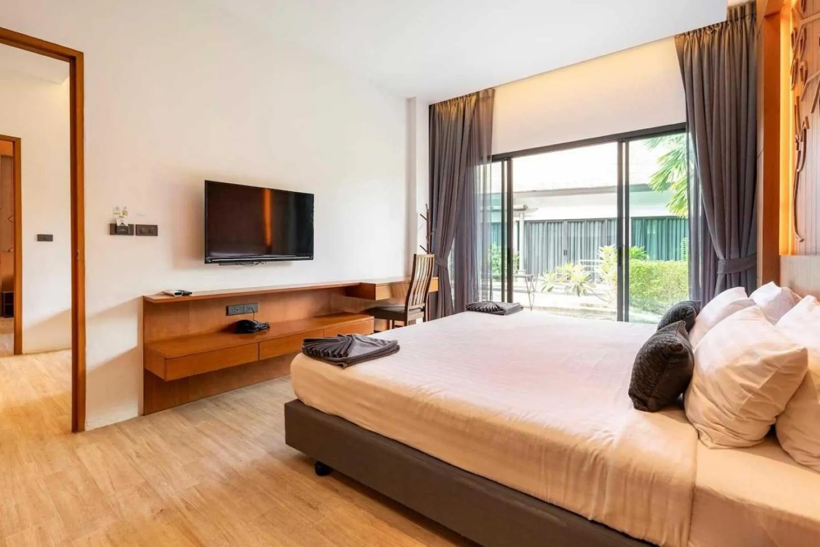 Bed in Tajh Pool Villas