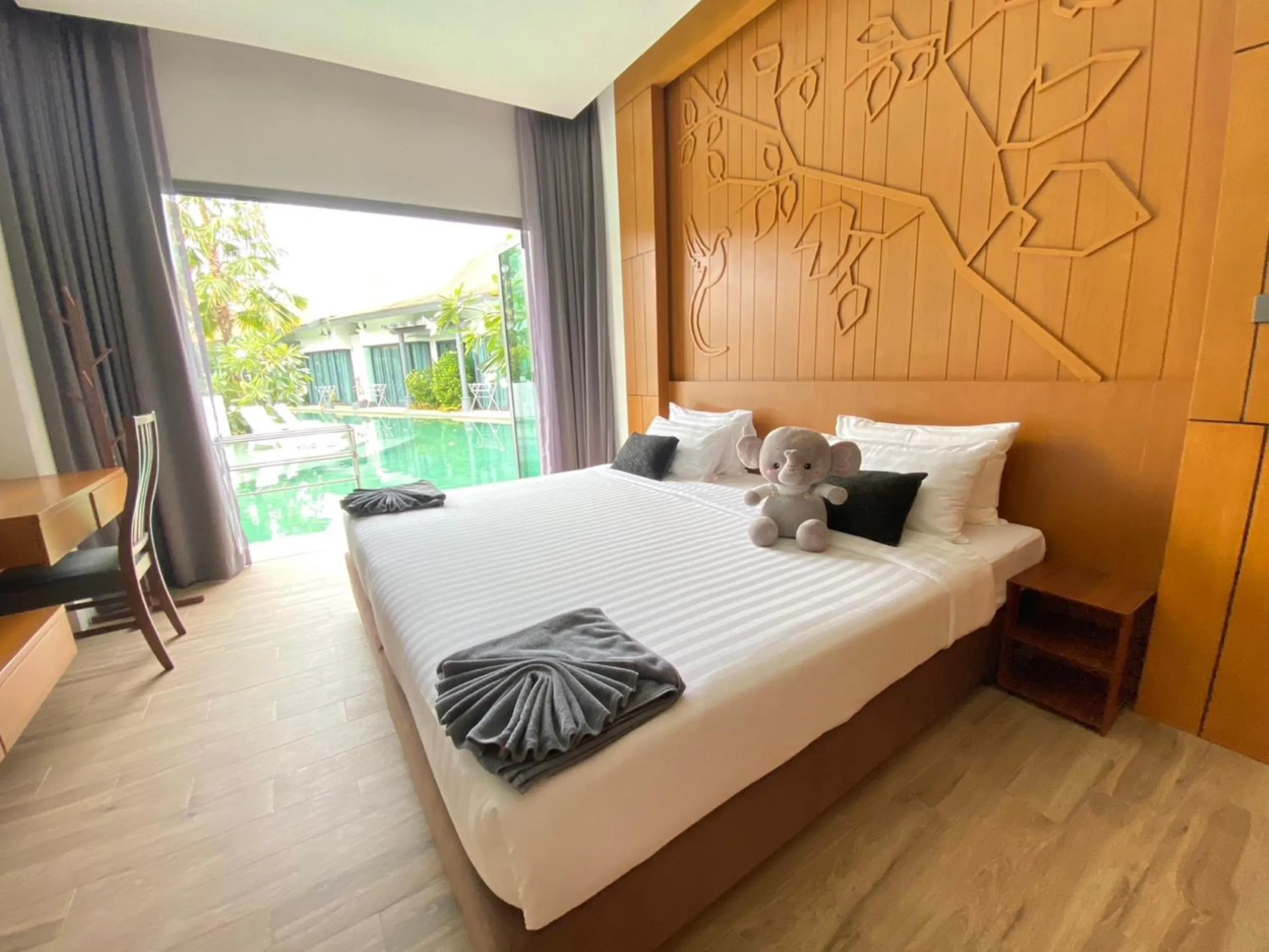 Bed in Tajh Pool Villas