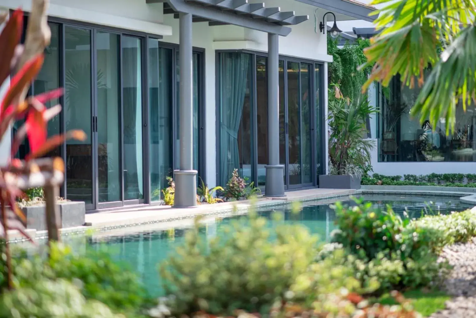 Pool view in Tajh Pool Villas Pool view in Tajh Pool Villas