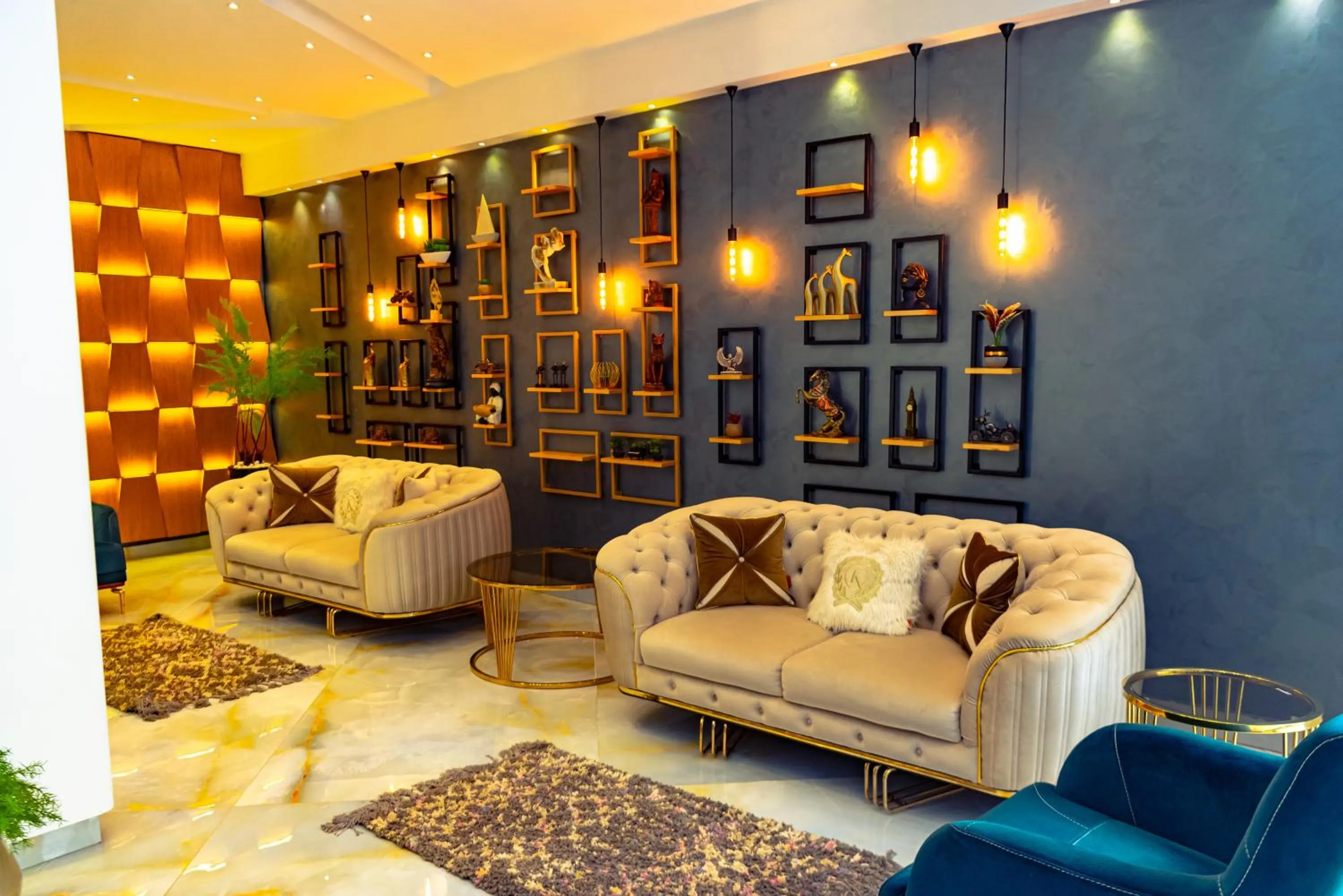 Seating area in Jasmine Pyramids Hotel