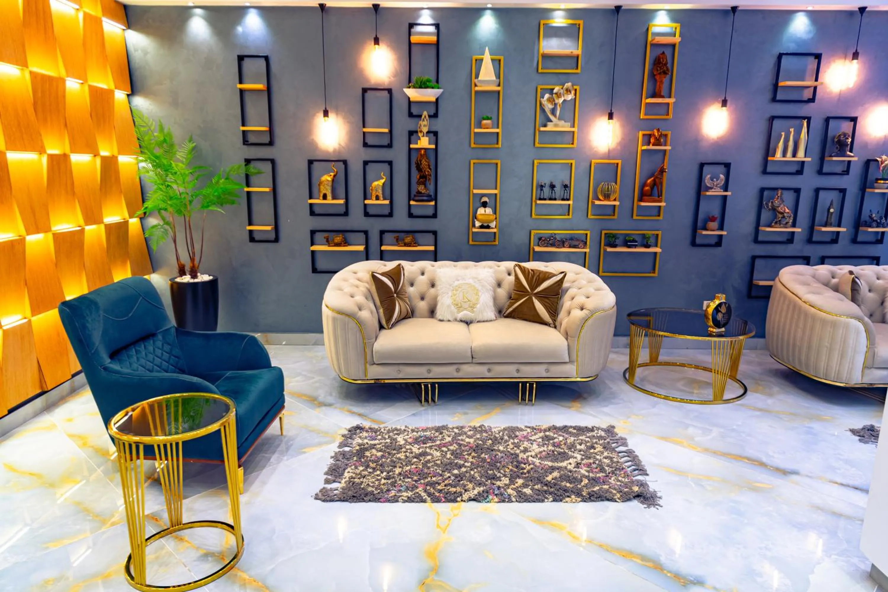 Seating area in Jasmine Pyramids Hotel