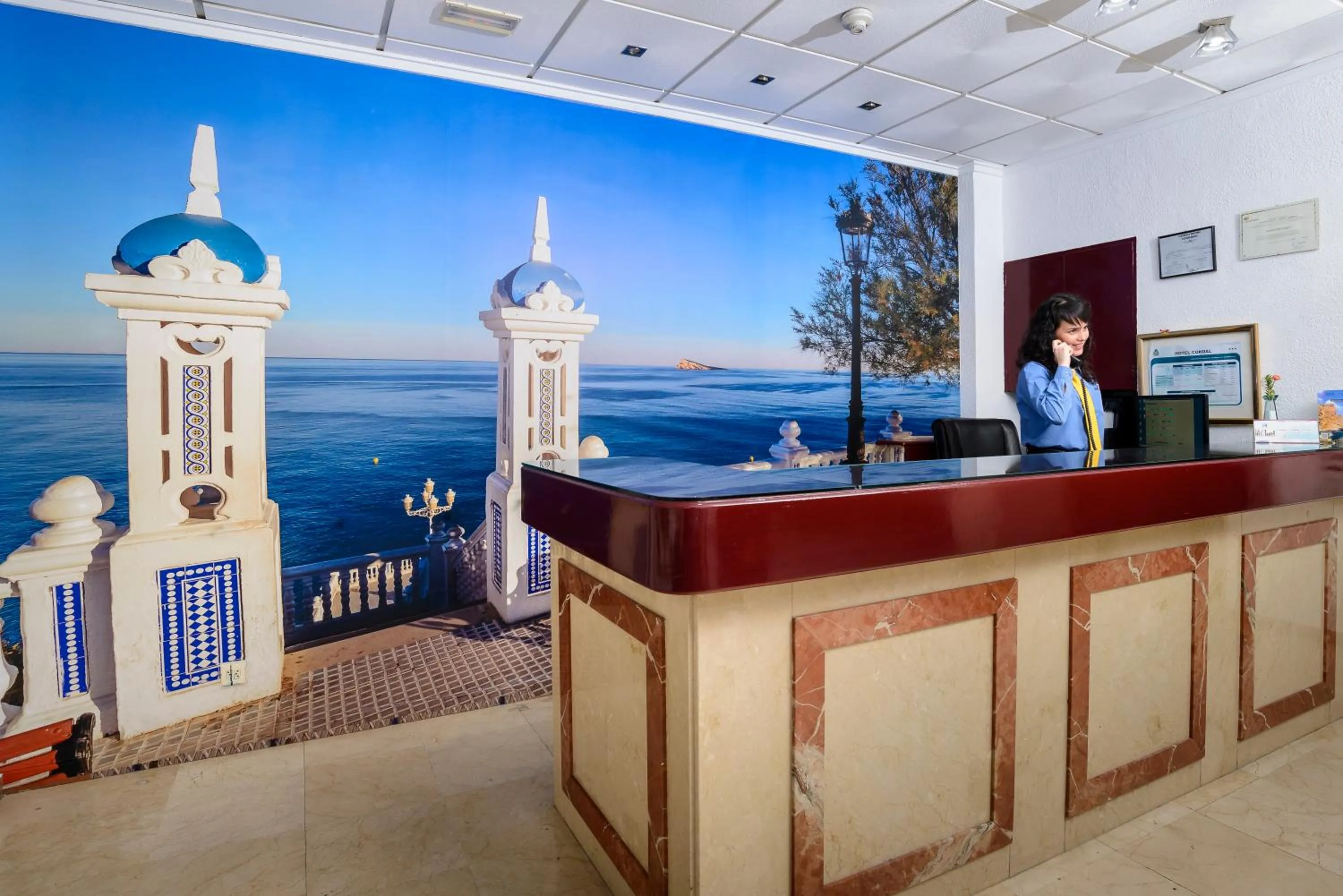 Lobby or reception in Hotel Mareny Benidorm