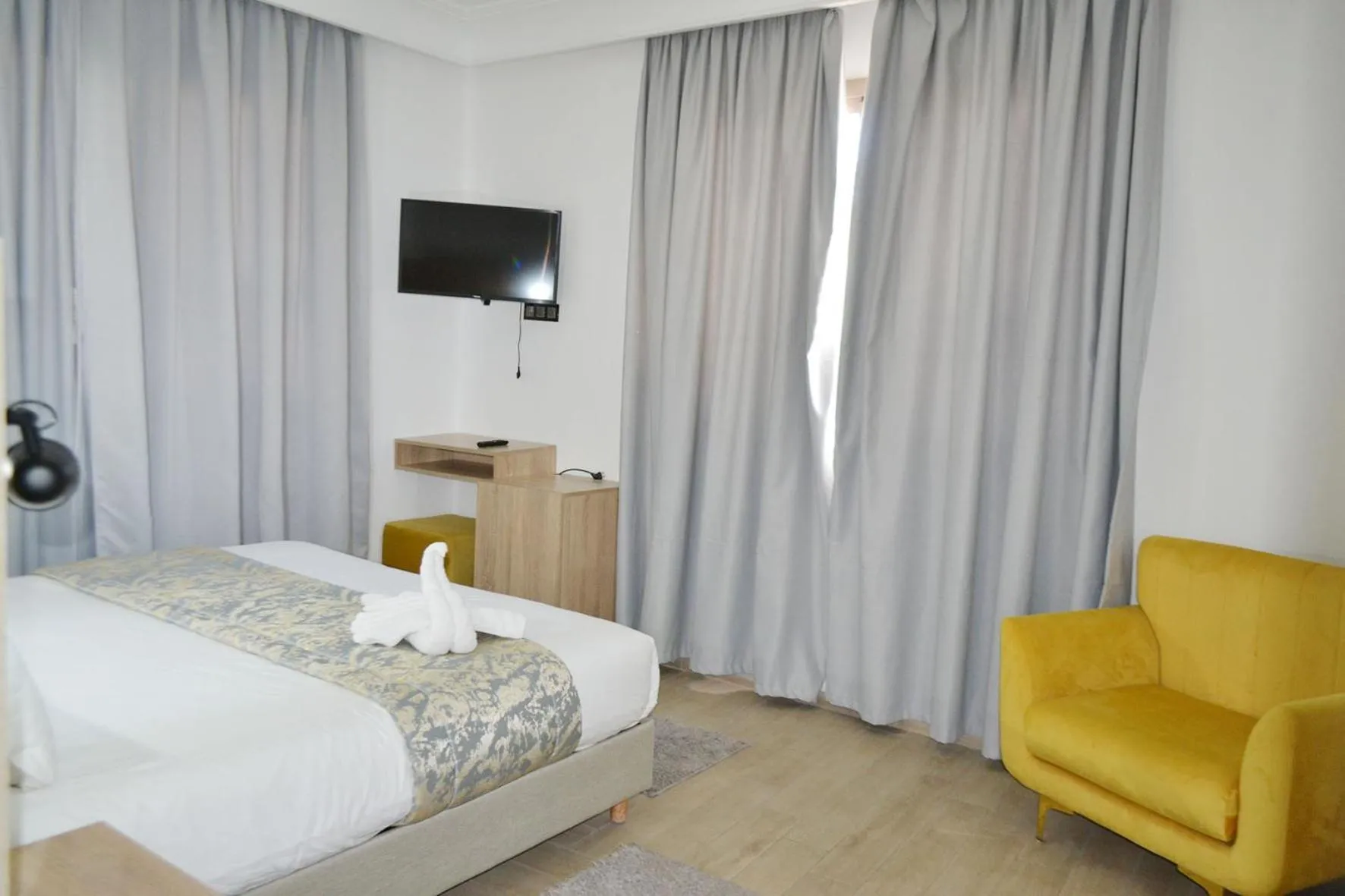 Bed in Karam City Hotel