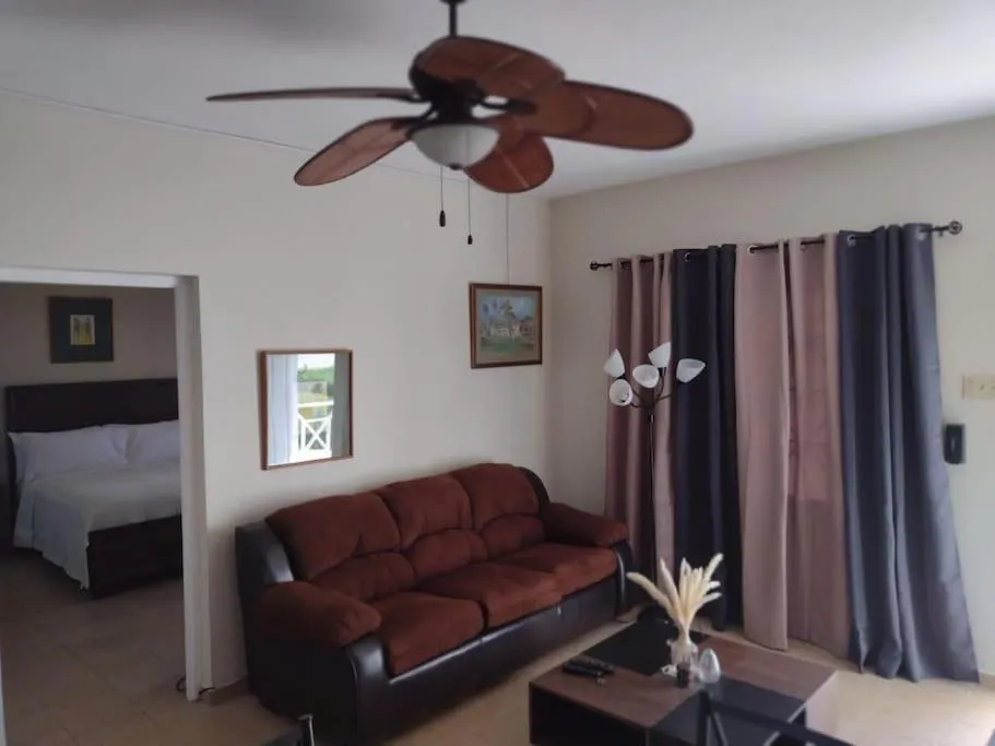 Living room in Club Caribbean Apartments