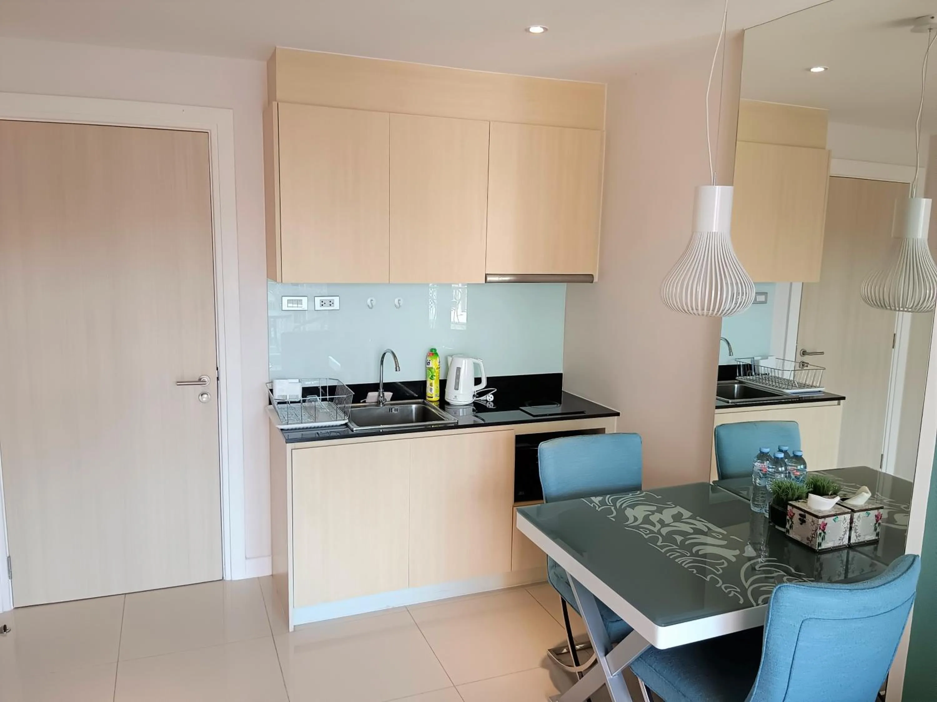 Kitchen or kitchenette in Grande Caribbean Condo Resort Pattaya