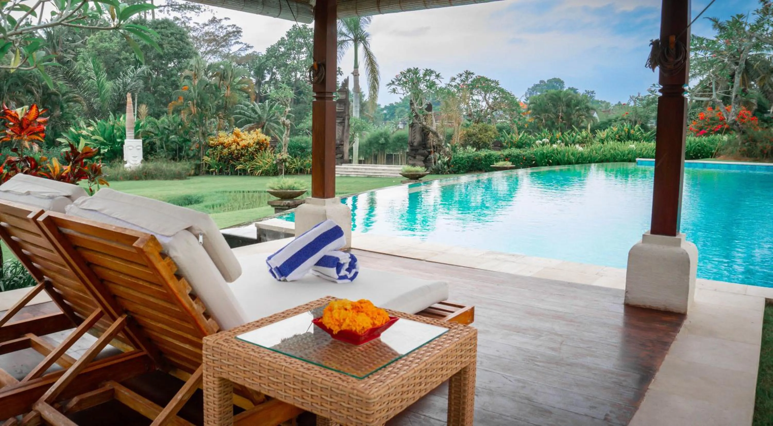 Pool view in The Lotus Residence by Amerta Experience