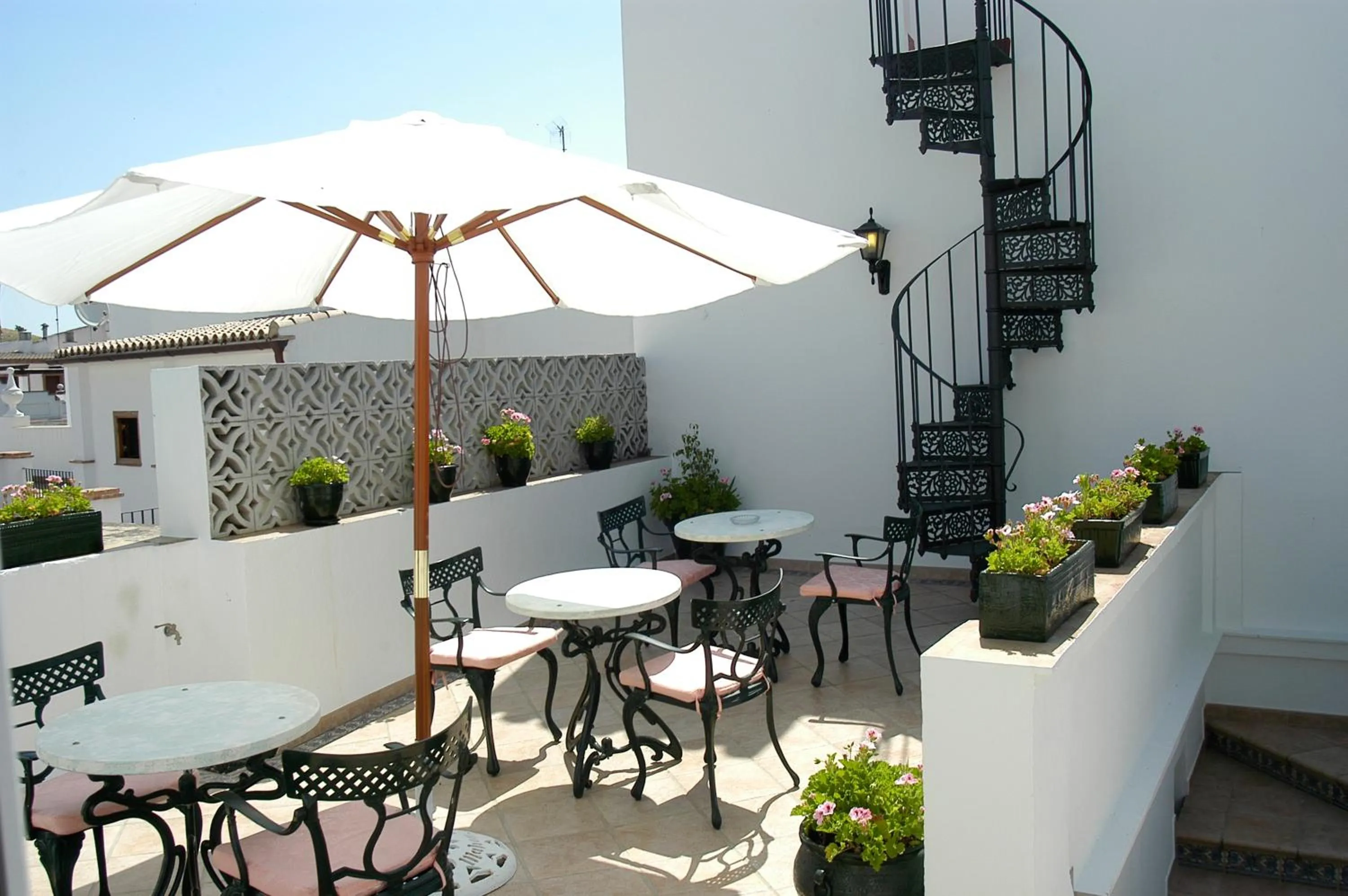 Patio in Hotel Los Olivos