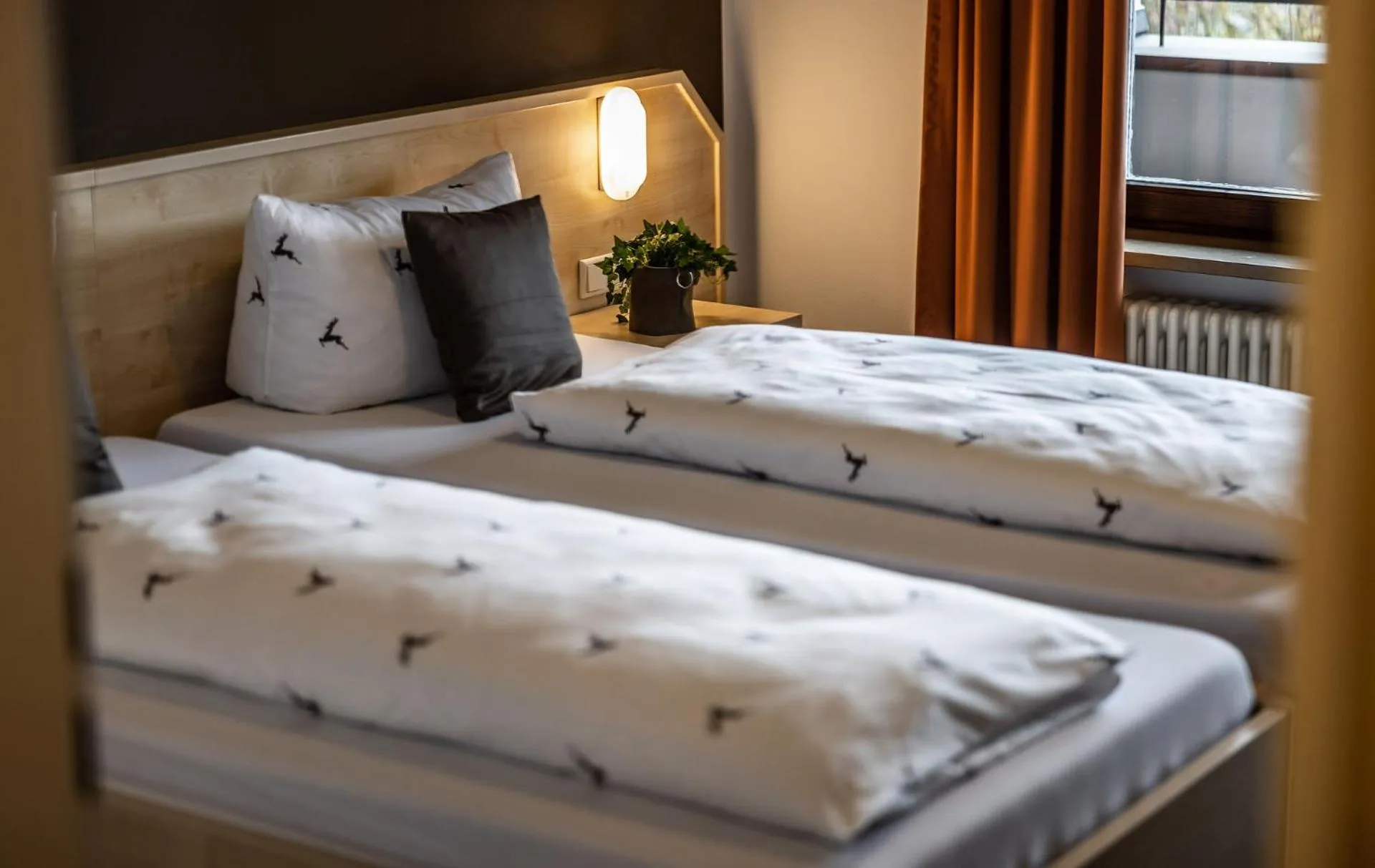 Bed in Brauereigasthof Hofmark