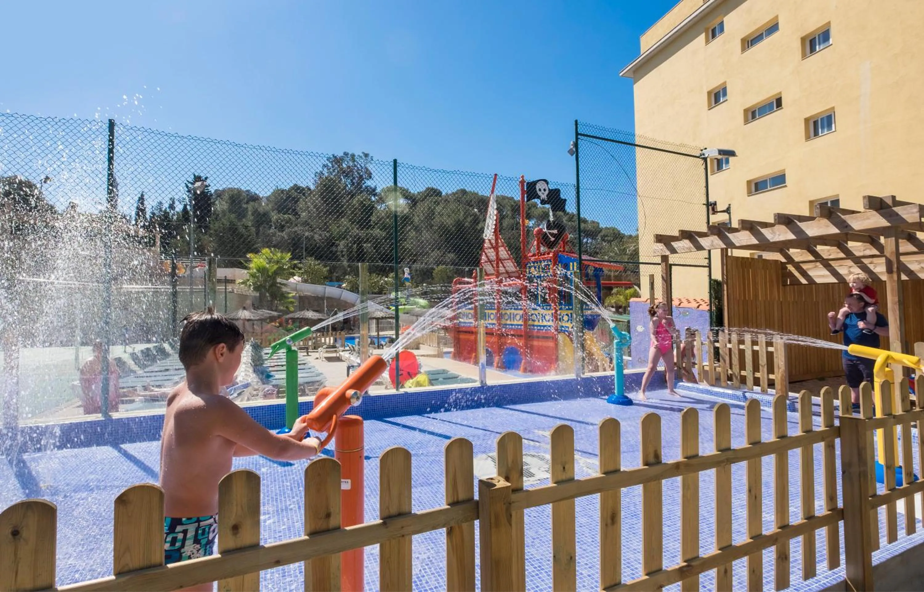 Aqua park in Hotel Rosamar Garden Resort 4*