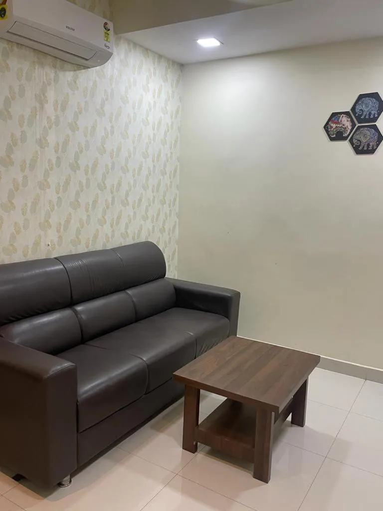Seating area in Hotel Maruthi Inn