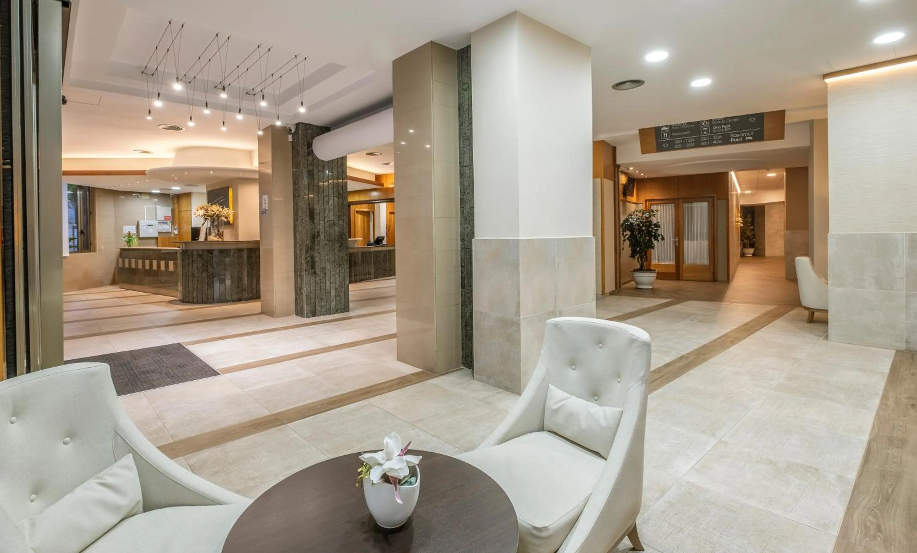 Lobby or reception in Rosamar & Spa 4*s