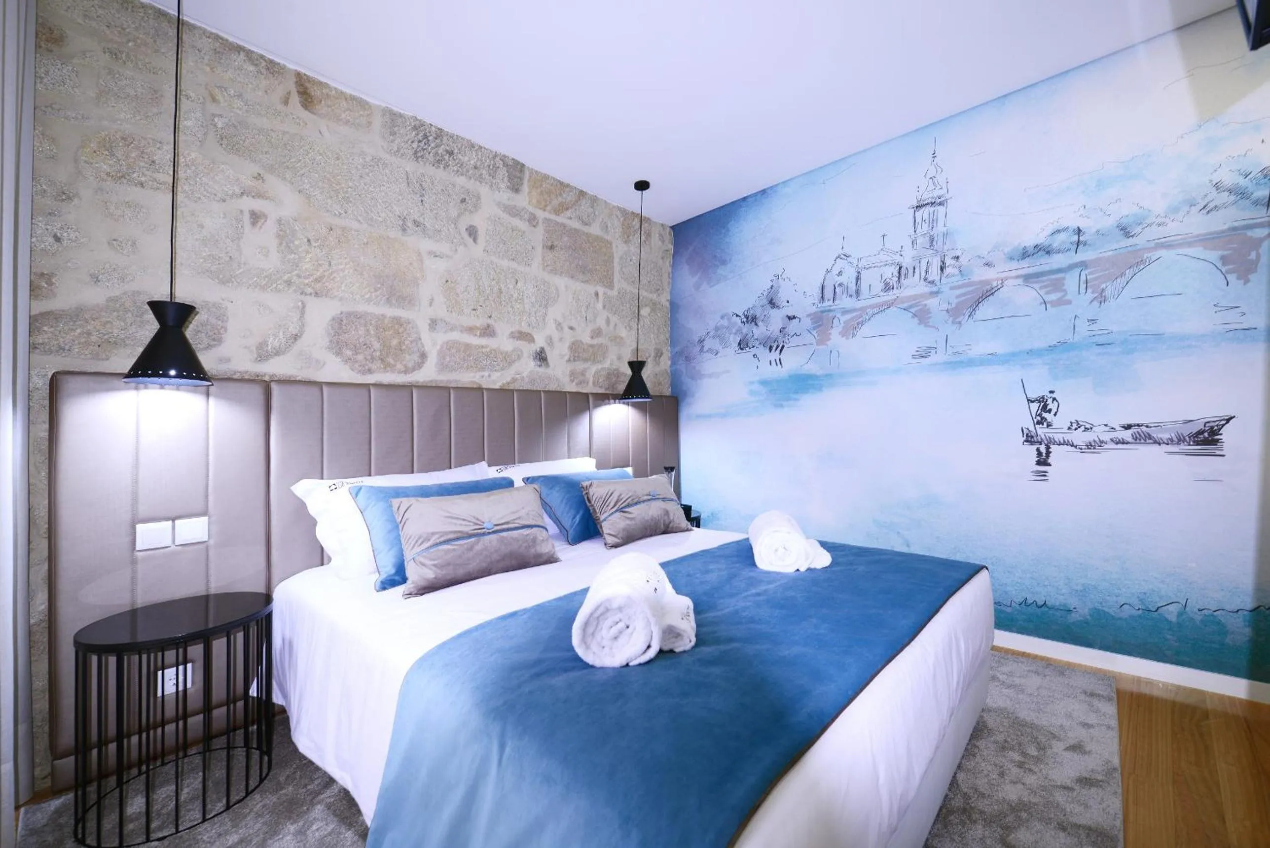 Bed in VILA DE PONTE GUEST HOUSE