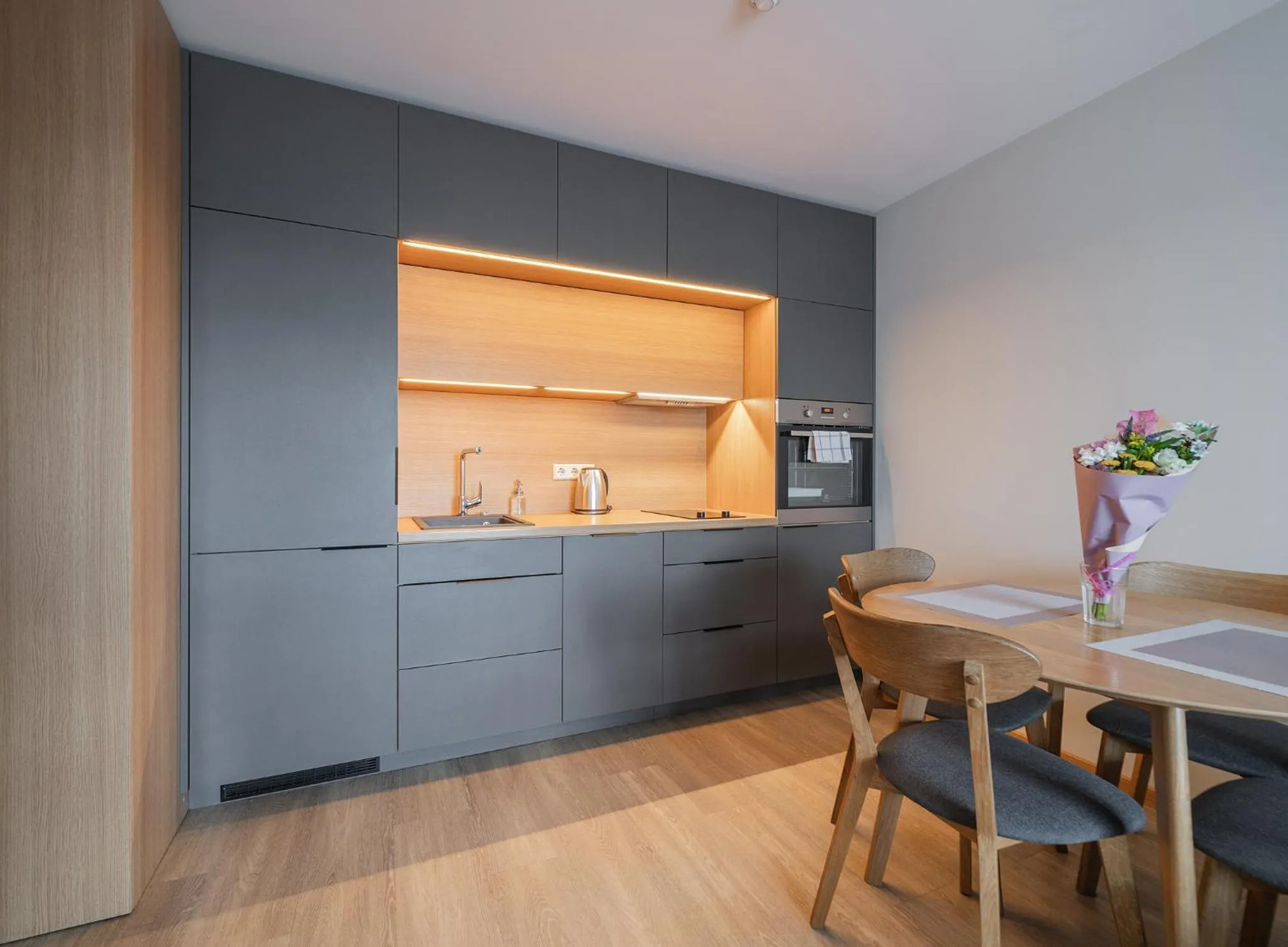 Kitchen or kitchenette in Gynėjų Self Check-in Apartments - Lollo Stay