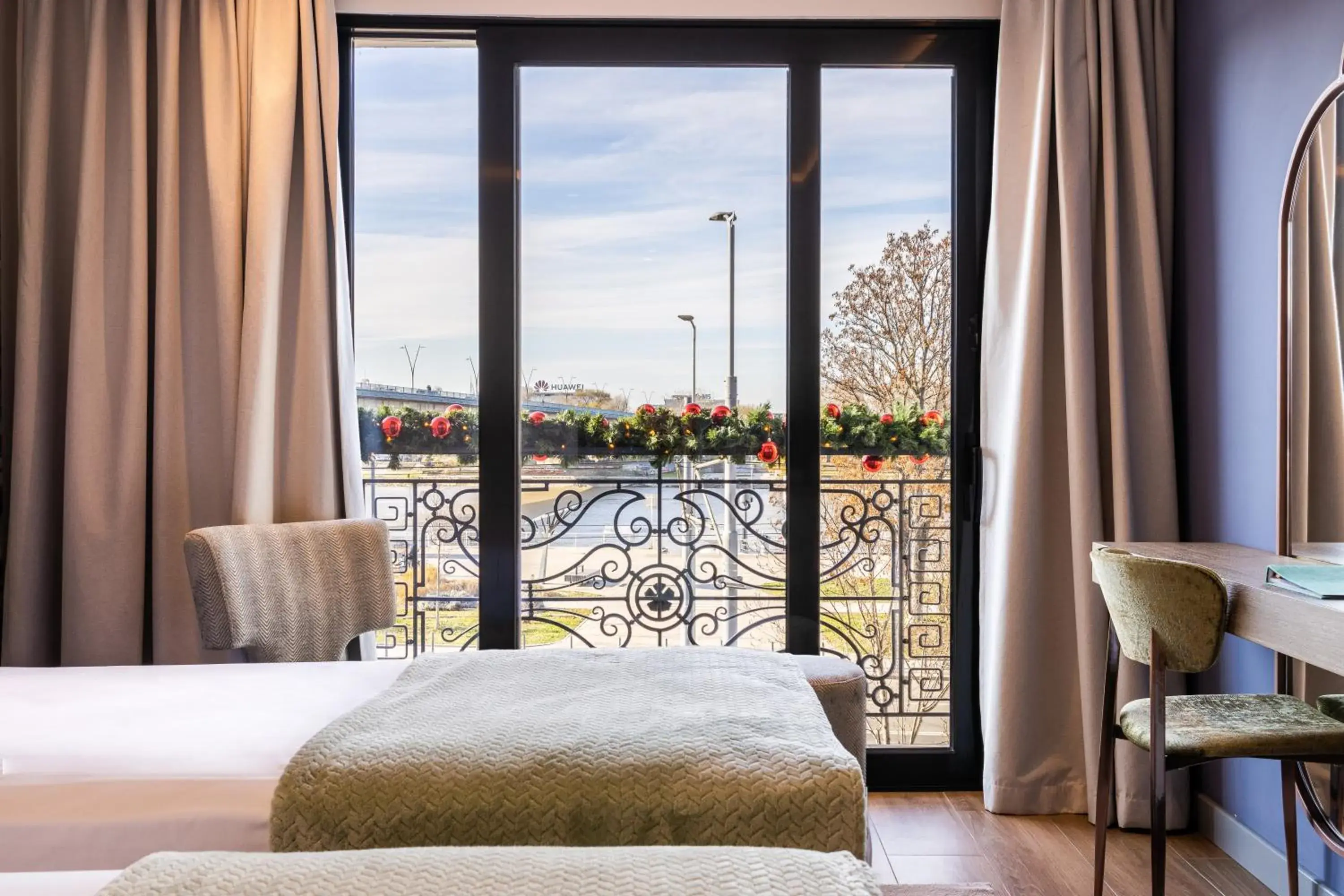 View (from property/room), Bed in Calisi Hotel View (from property/room), Bed in Calisi Hotel