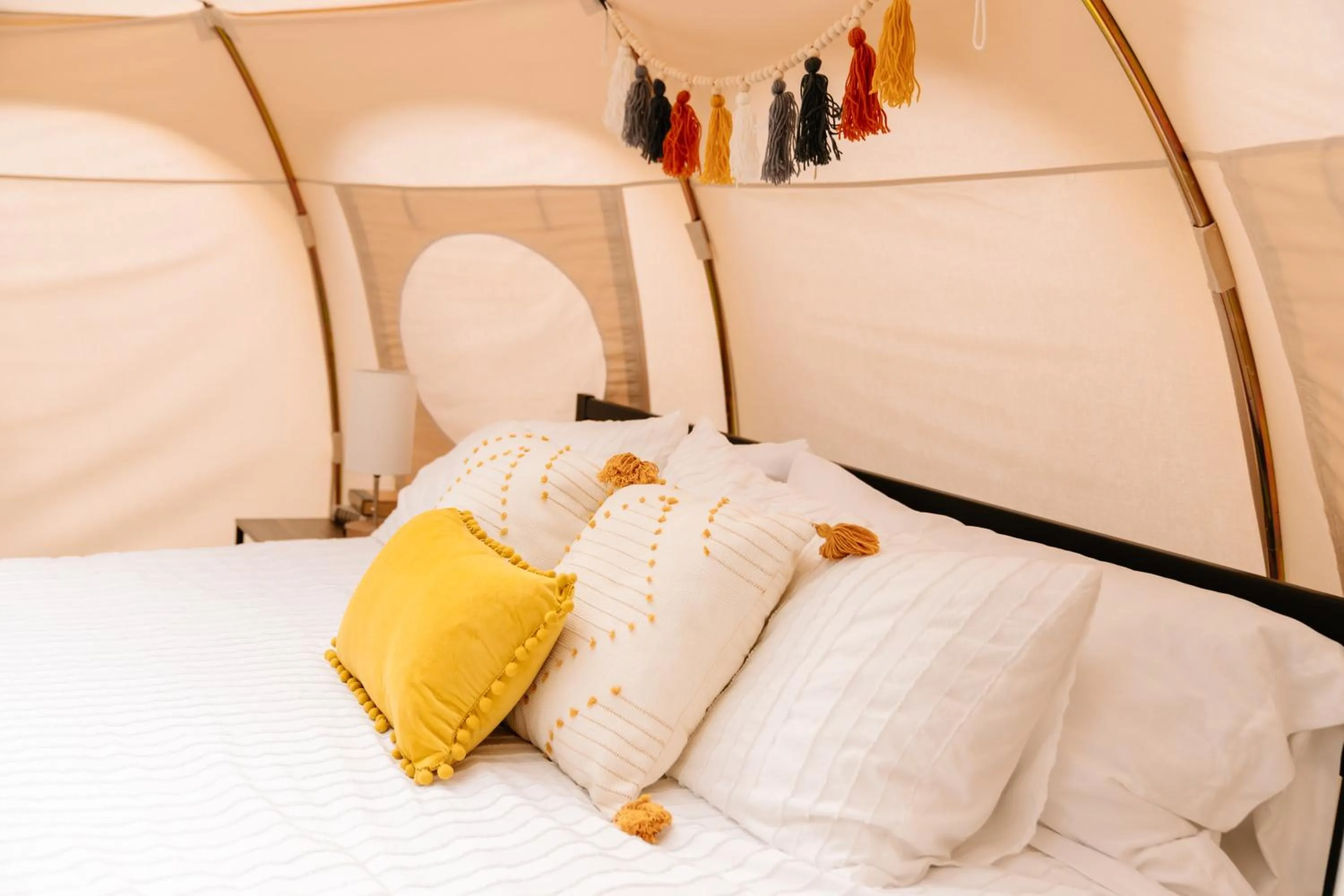 Bed in Starlight Retreat Yellowstone