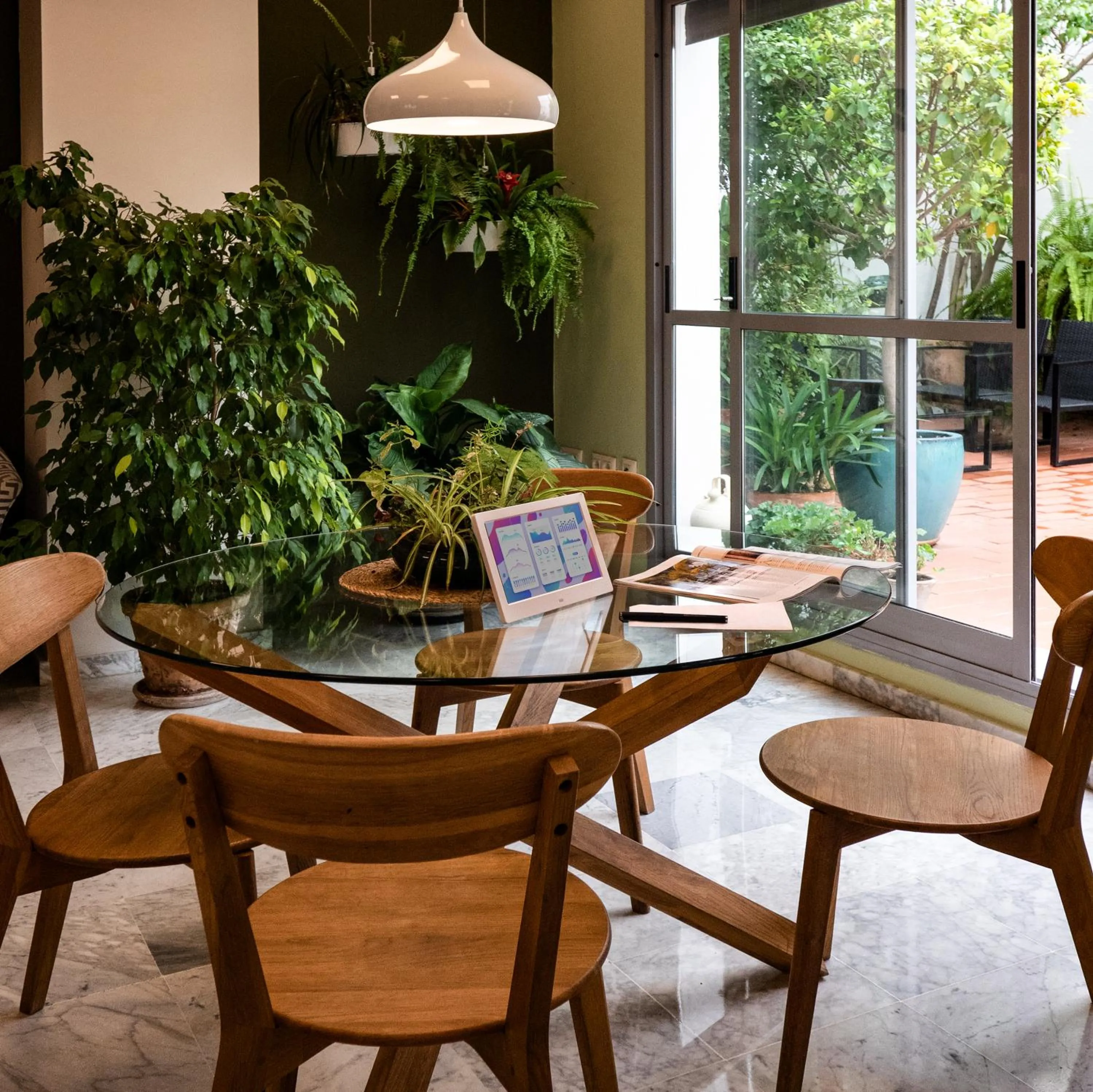 Seating area in Hotel Plaza Santa Lucía